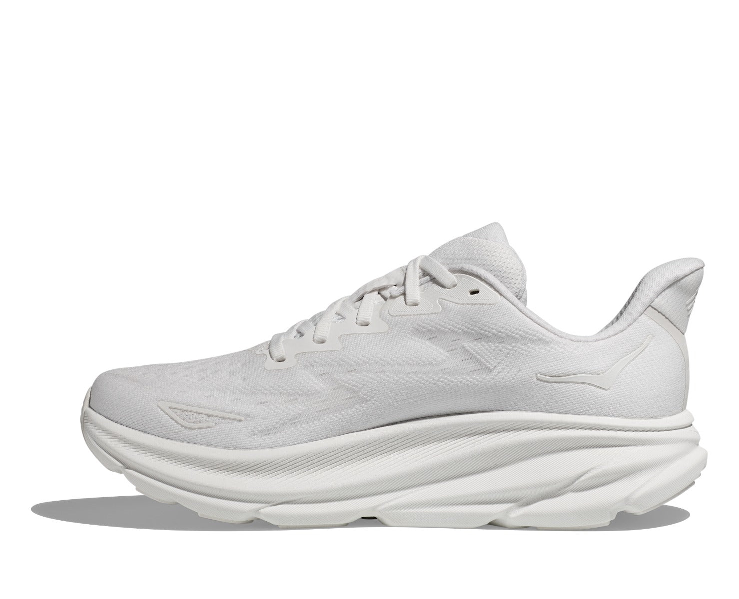 Hoka White/White Clifton 9 Men's Running Shoes 1127895-WWH