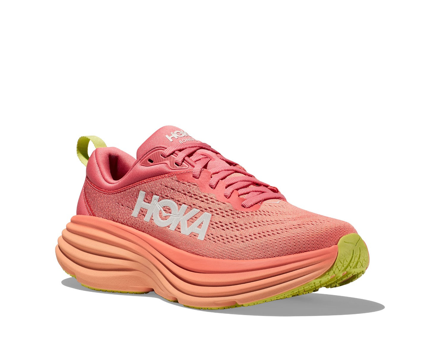 Hoka Coral/Papaya Bondi 8 Women's Running Shoes 1127952-CPPY