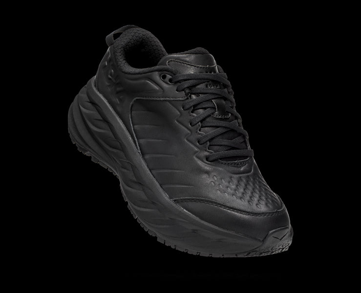 Hoka Black Bondi SR Slip Resistant Women's Wide Width