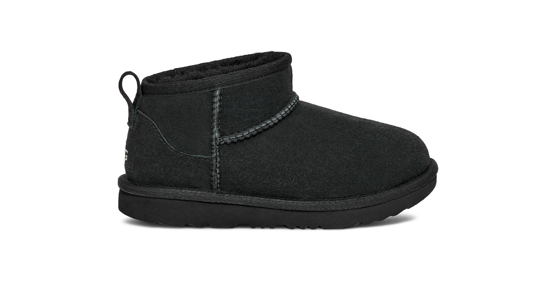 Ugg Black Classic Ultra Mini Little Kids' Boots 1130750K-BLK