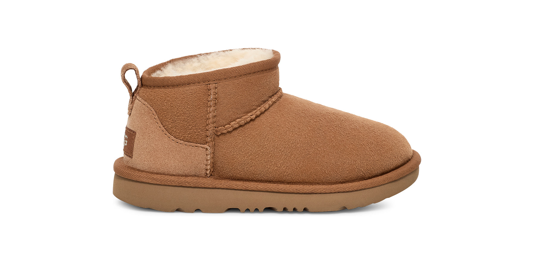 Ugg Chestnut Ultra Mini Big Kids (sizes 13-6, approx. ages 6-10 years old) Boots 1130750K-CHE