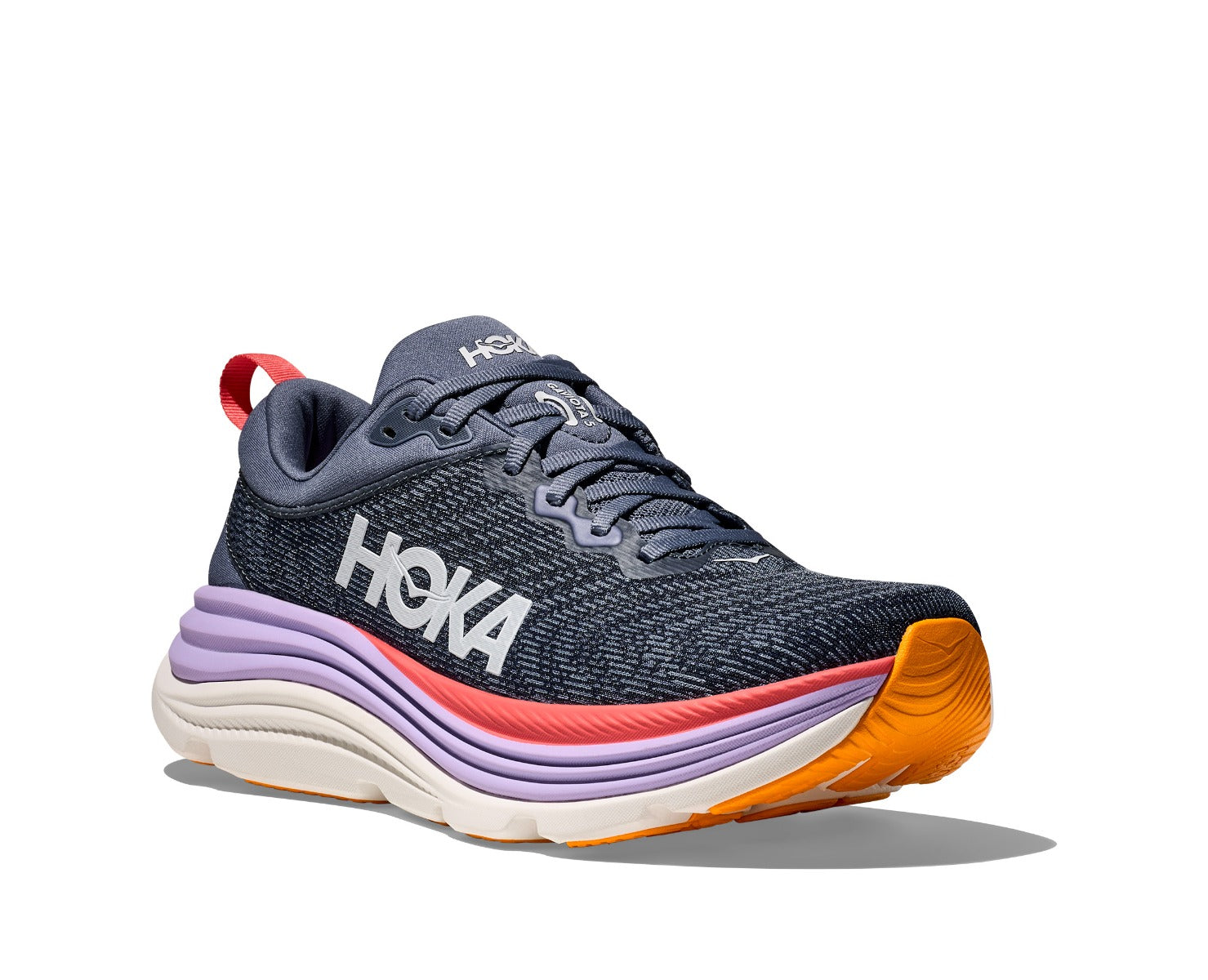 Hoka Anchor/Grapefruit Gaviota 5 Wide Width Women's Running Shoes 1134270-ARP