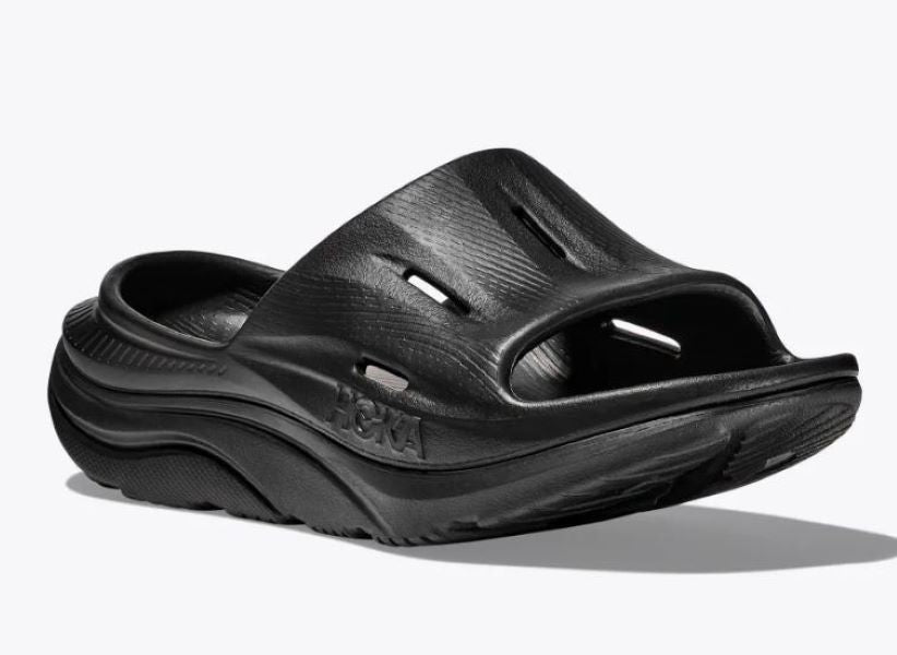 Hoka Black Ora Recovery Slide 3 in Men's Sizes 1135061BBLC-MEN