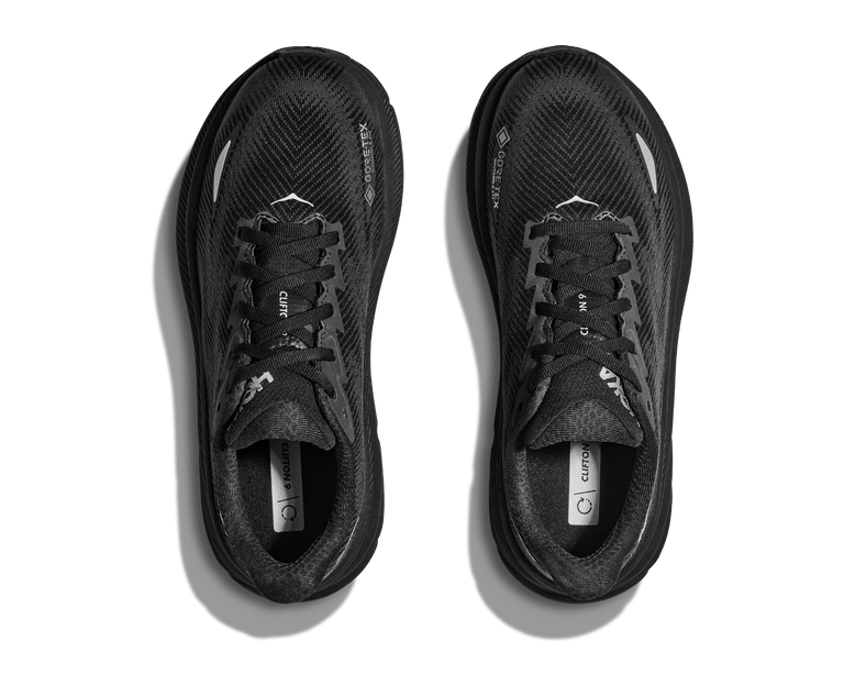 靴 CLIFTON 9 HOKA Hoka Black/Black Clifton 9 GTX Women's Running Shoes 1141490-BBLC