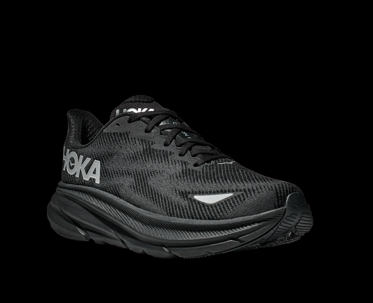 Hoka Black/Black Clifton 9 GTX Women's Running Shoes 1141490-BBLC