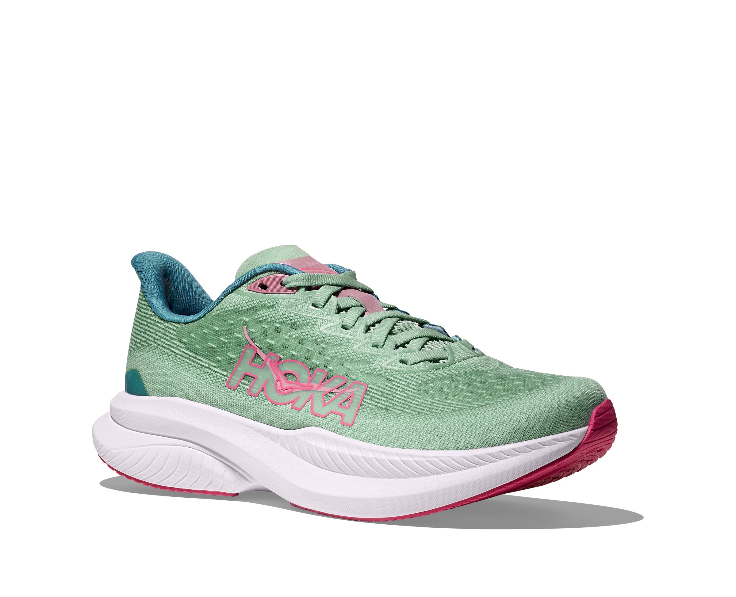 Hoka Jadeite/Alpine Blue Mach 6 Women's Running Shoes 1147810-JTL