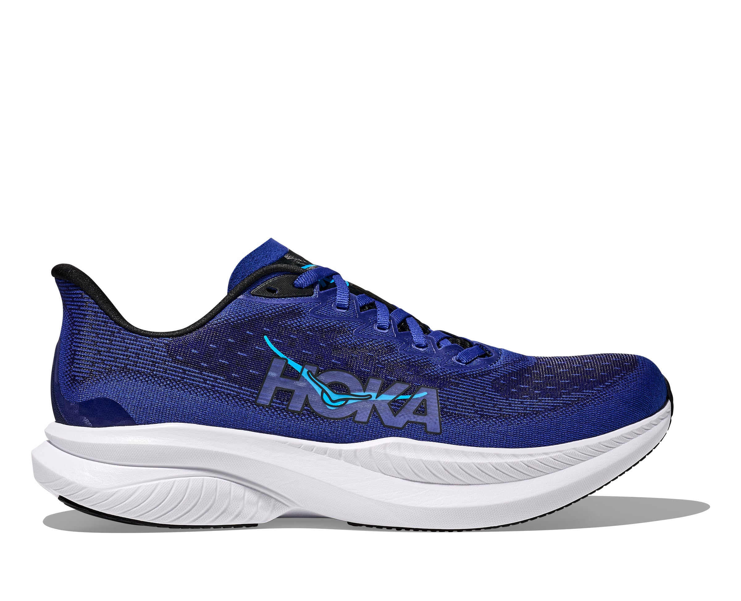 Hoka Black/Night Sky Mach 6 Men's Wide Width Running Shoes 1147833-BNG