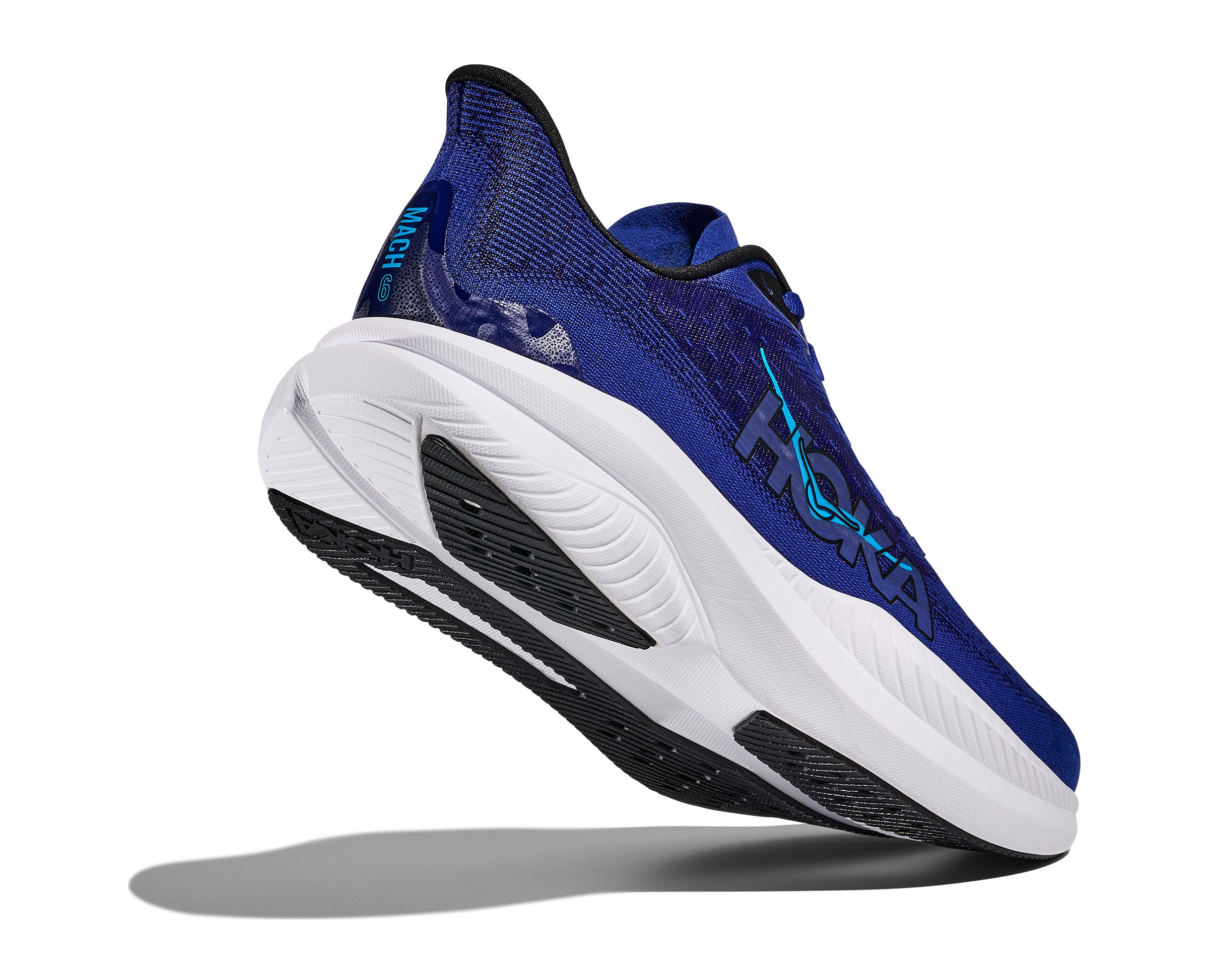 Hoka Black/Night Sky Mach 6 Men's Wide Width Running Shoes 1147833-BNG