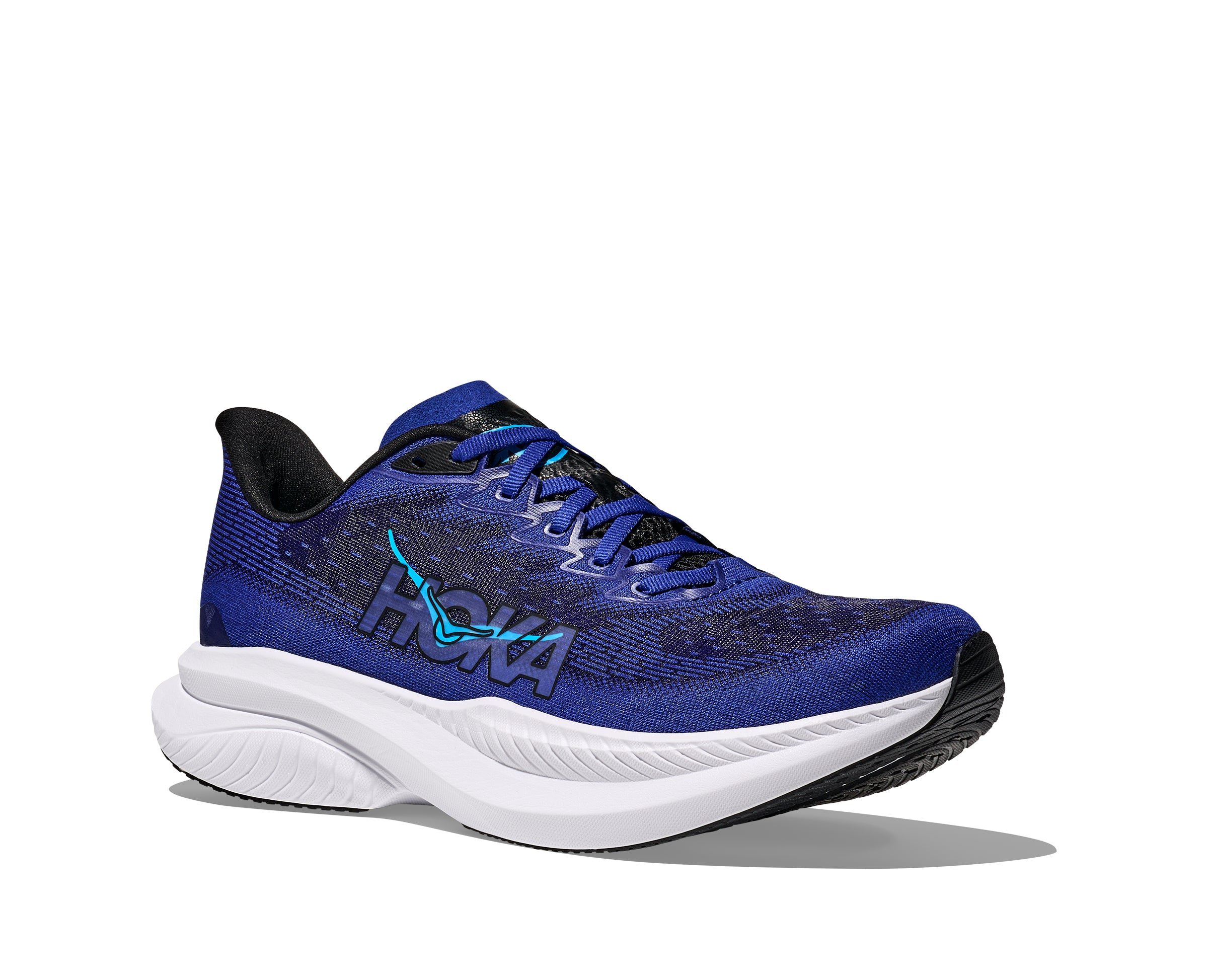 Hoka Black/Night Sky Mach 6 Men's Wide Width Running Shoes 1147833-BNG