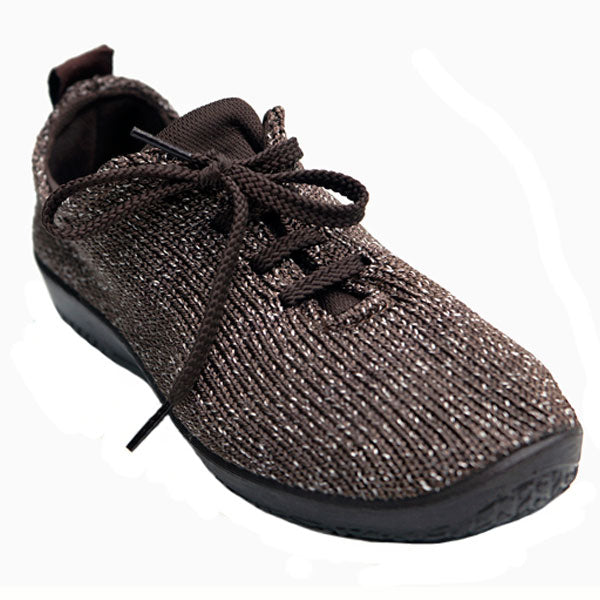 Arcopedico Brown Starry Night Knit Lace-Up Comfort Womens Shoes 1151-LS-TO