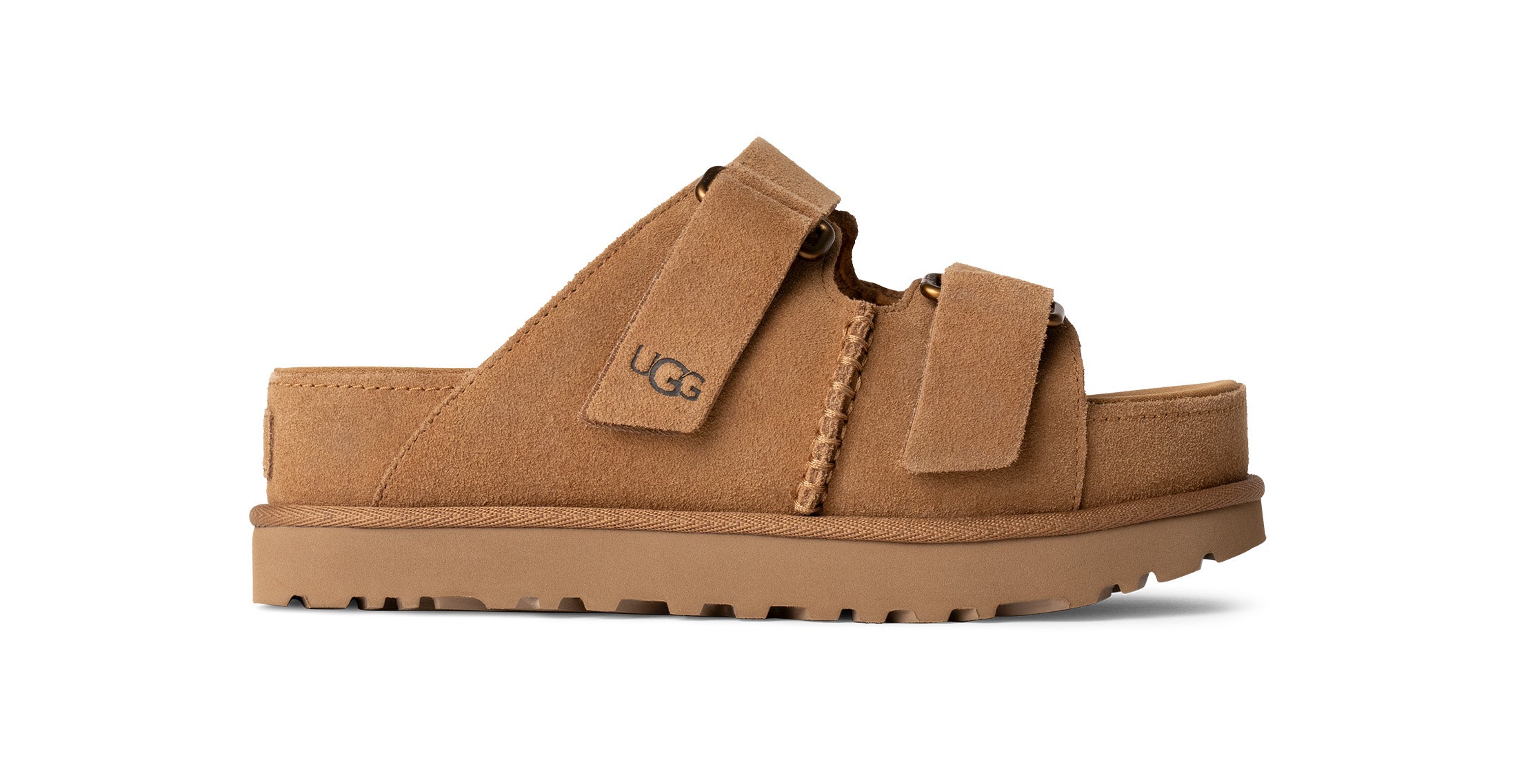 Ugg Chestnut Goldenstar Hi Women's Slide Shoes 1155458-CHE