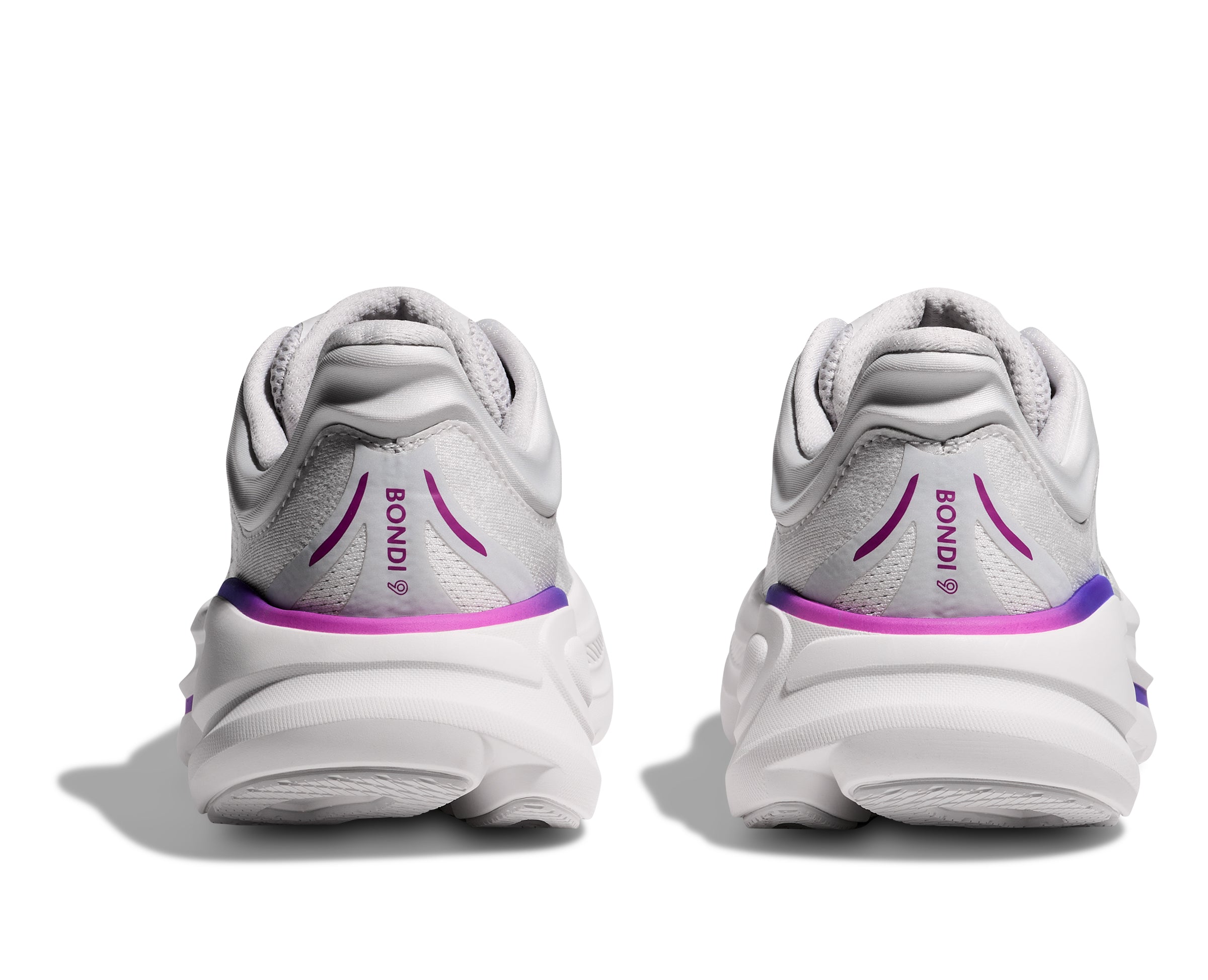 Chiyoda - bluemoon Hoka Cosmic Grey/White Bondi 9 Women's Running Shoes 1162012