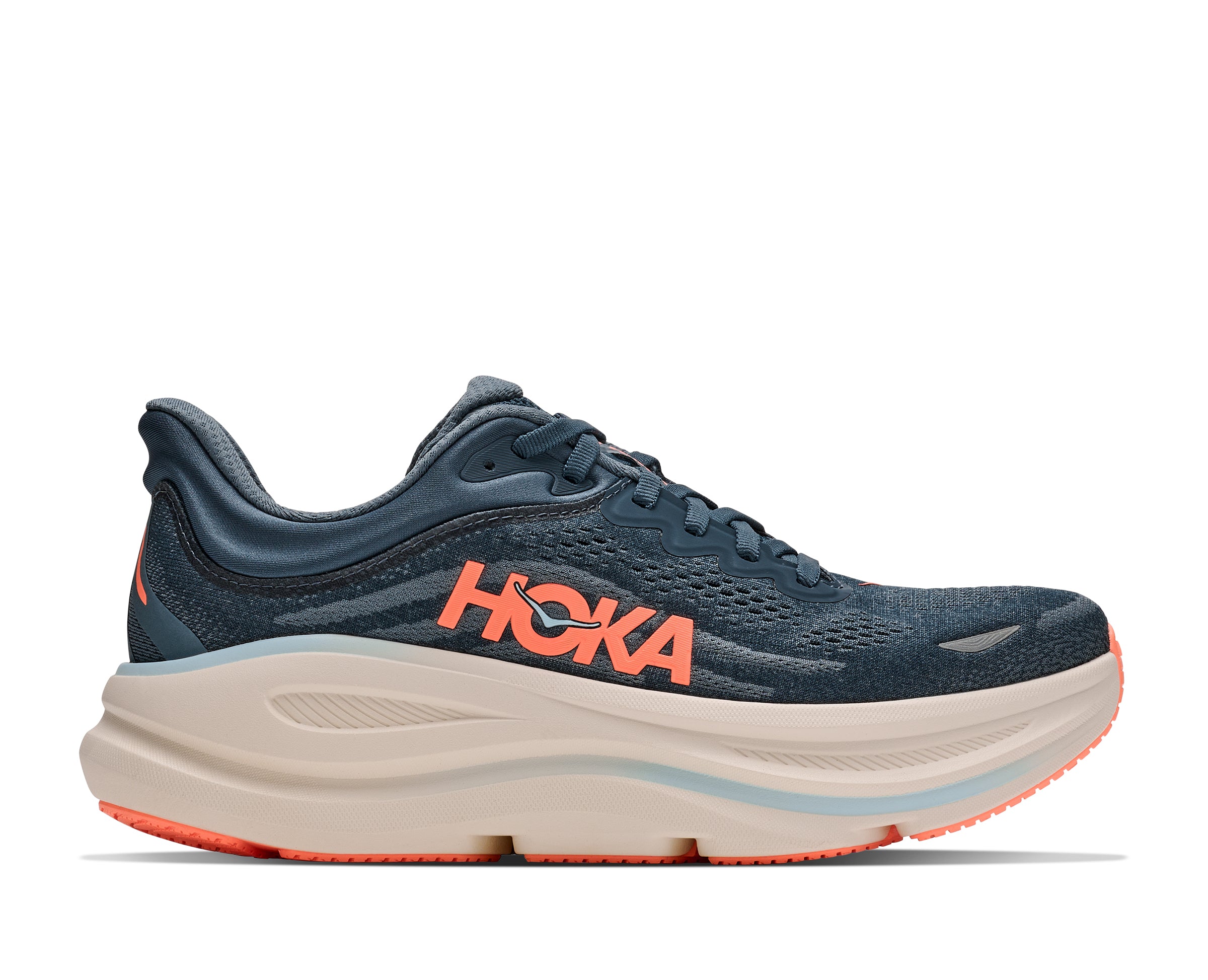 Hoka Faded Navy/Slate Blue Bondi 9 Women's Running Shoes 1162012-FDNV