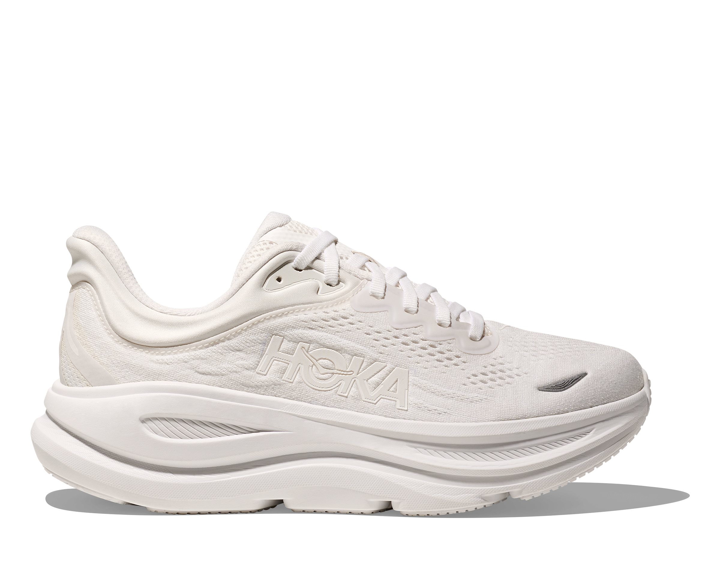 Hoka White/White Bondi 9 Women's Running Shoes 1162012-WWH