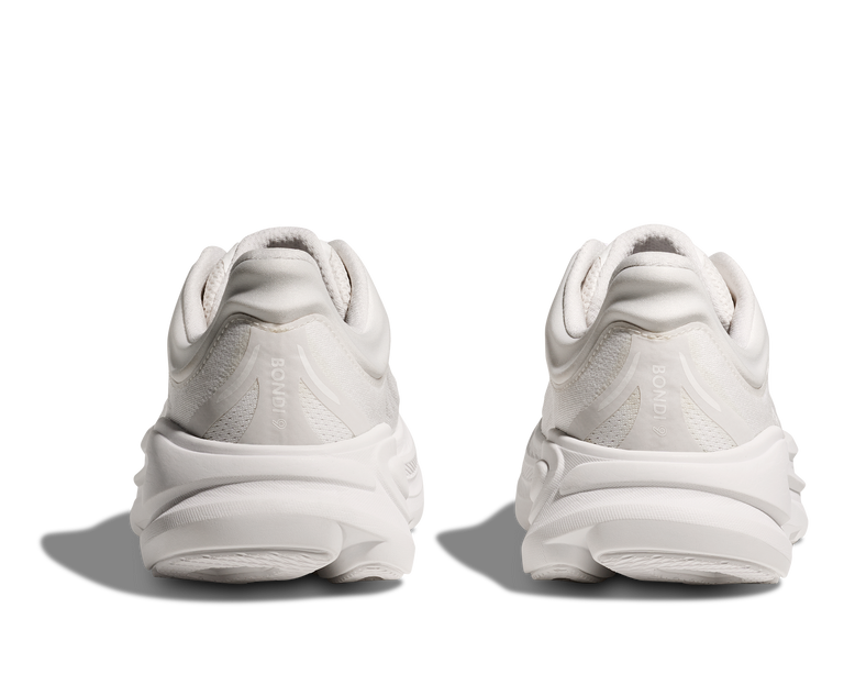 Hoka White/White Bondi 9 Women's Running Shoes 1162012-WWH