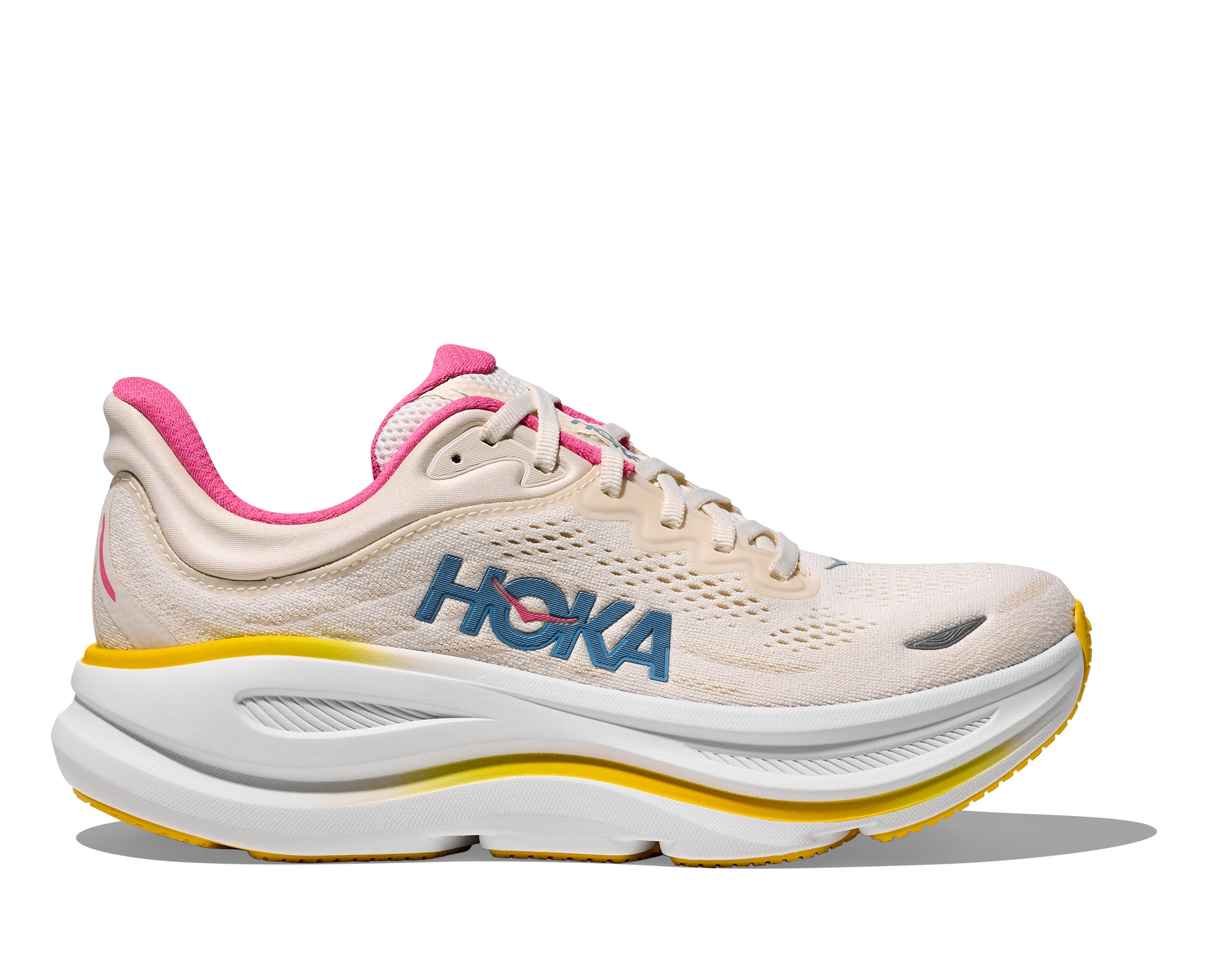 Hoka Alabaster/Birch Bondi 9 Women's Wide Width Running Shoes 1162014-ALBST