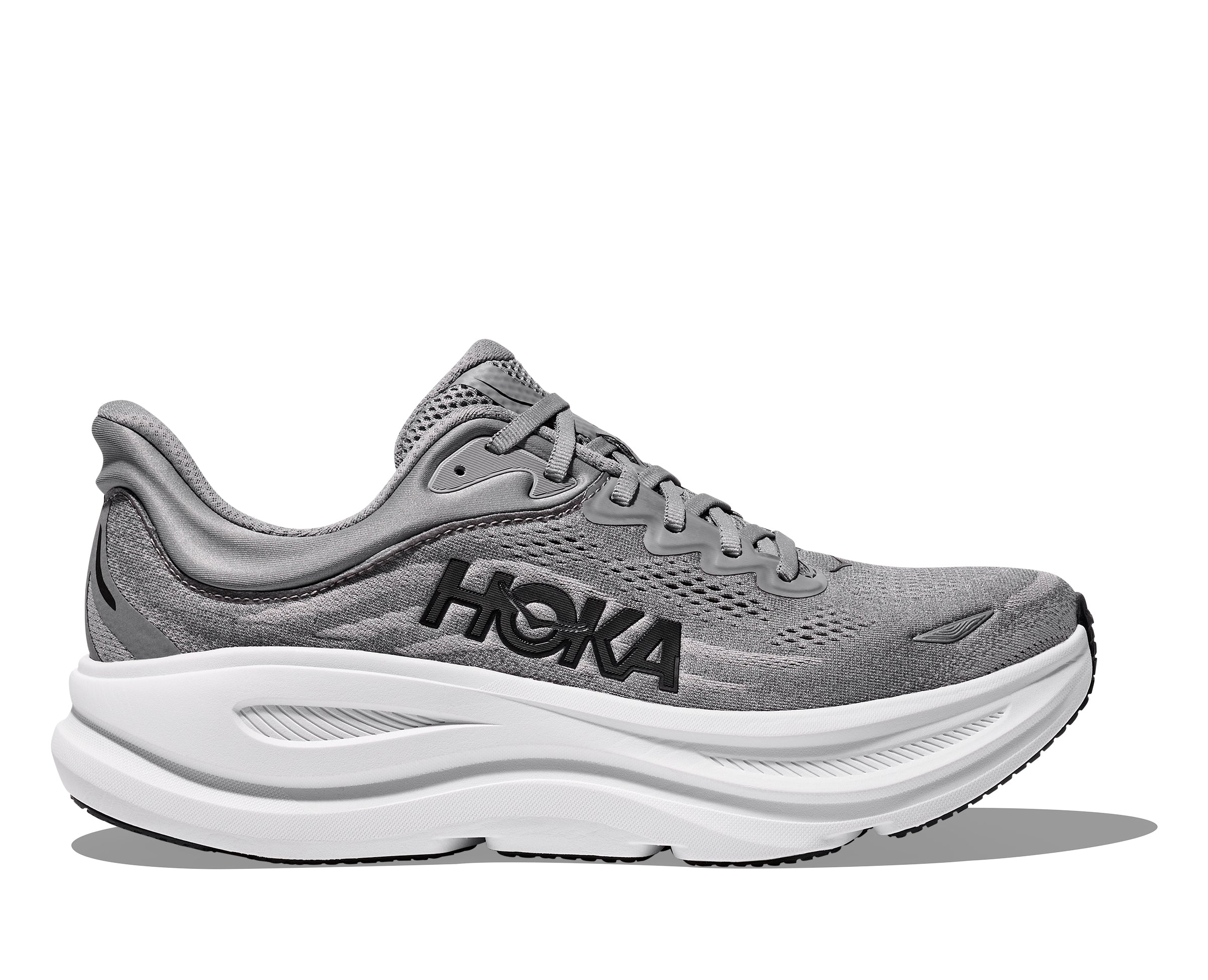 Hoka Galactic Grey/Stellar Grey Bondi 9 Xtra Wide Width Men's Running