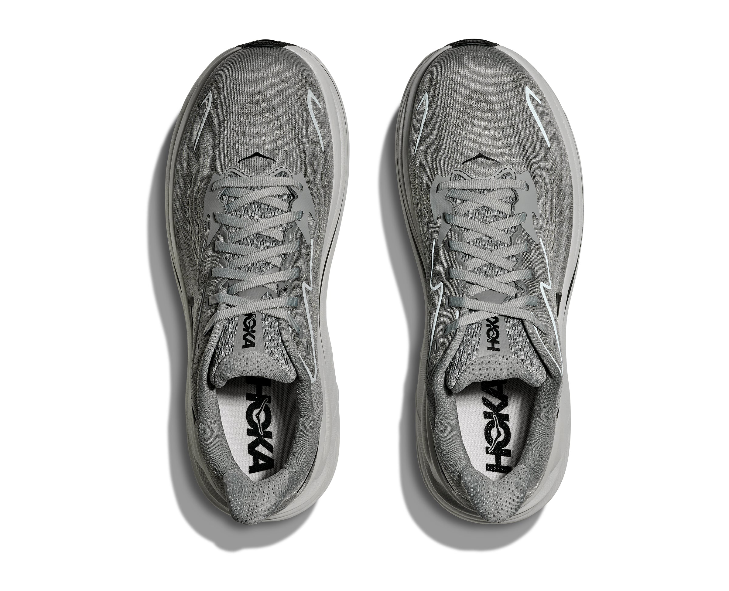 Hoka Galactic Grey/Asteroid Clifton 10 Men's Running Shoes 1162030-GYS