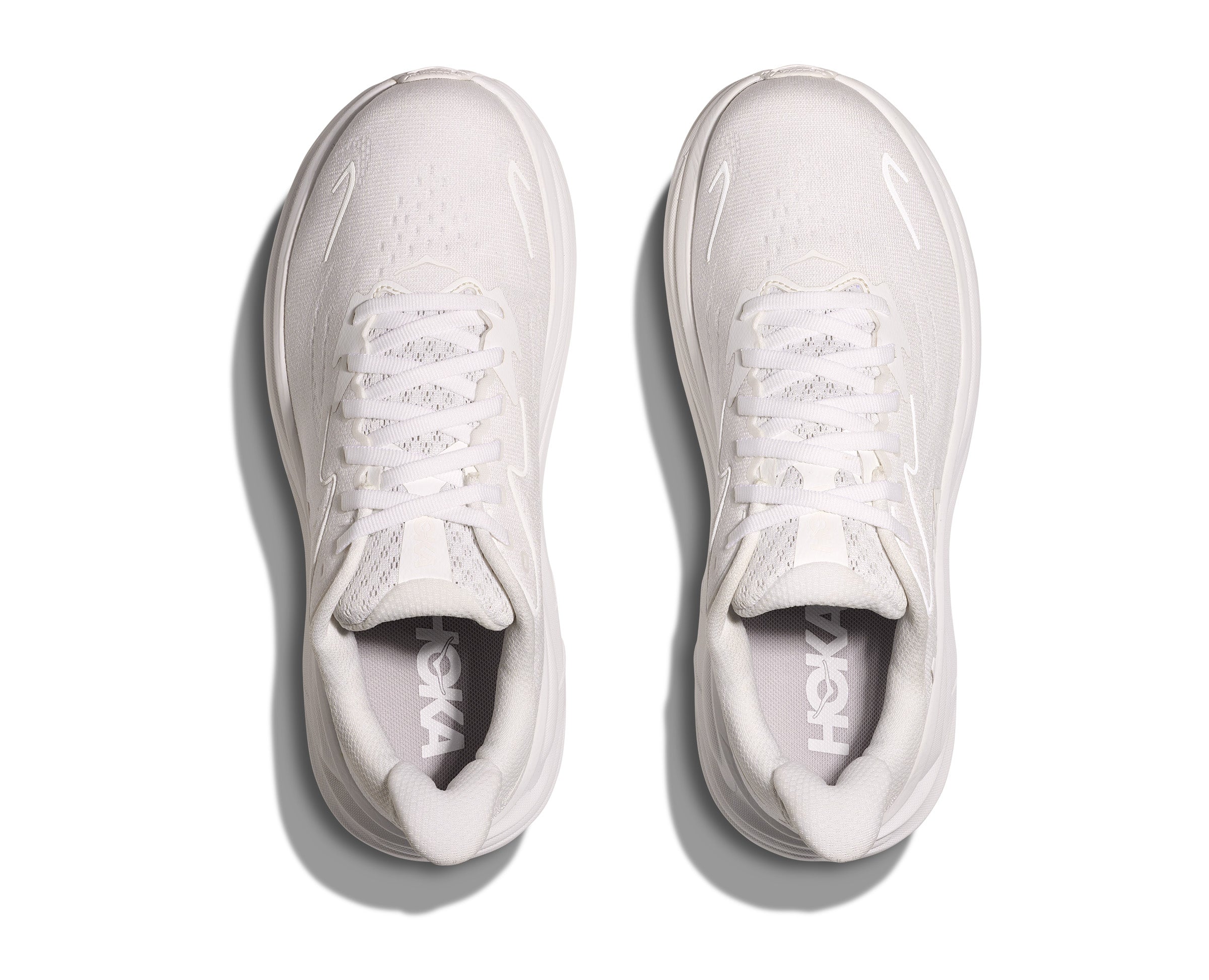 Hoka White/White Clifton 10 Women's Running Shoes 1162031-WWH