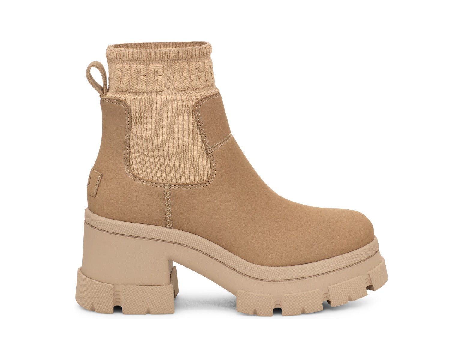 Ugg Mustard Seed Brooklyn Chelsea Women's Nubuck Suede Platform Booties 1163330-MDSD