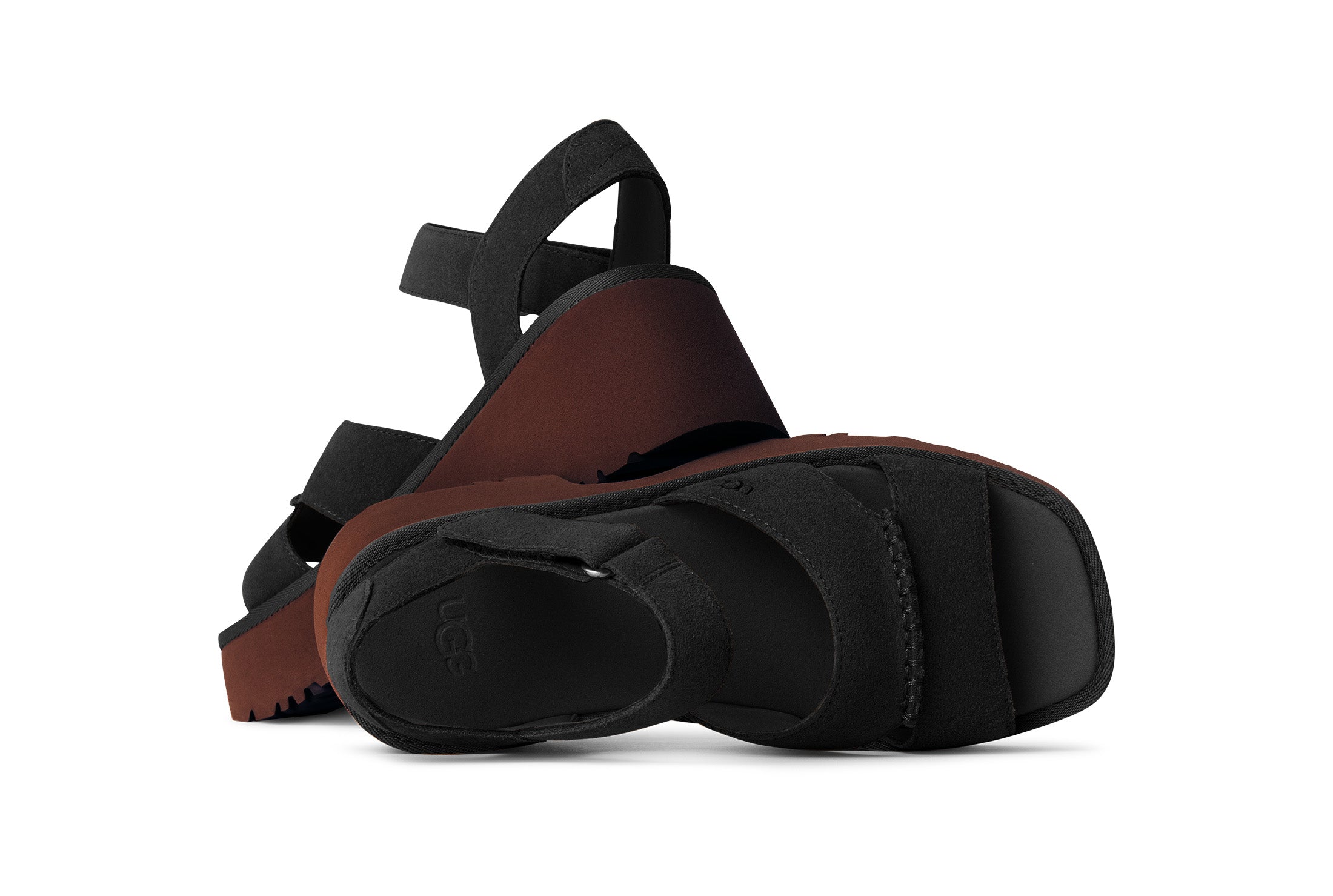 Ugg Black New Heights Women's Ankle Strap Sandals 1167475-BLK