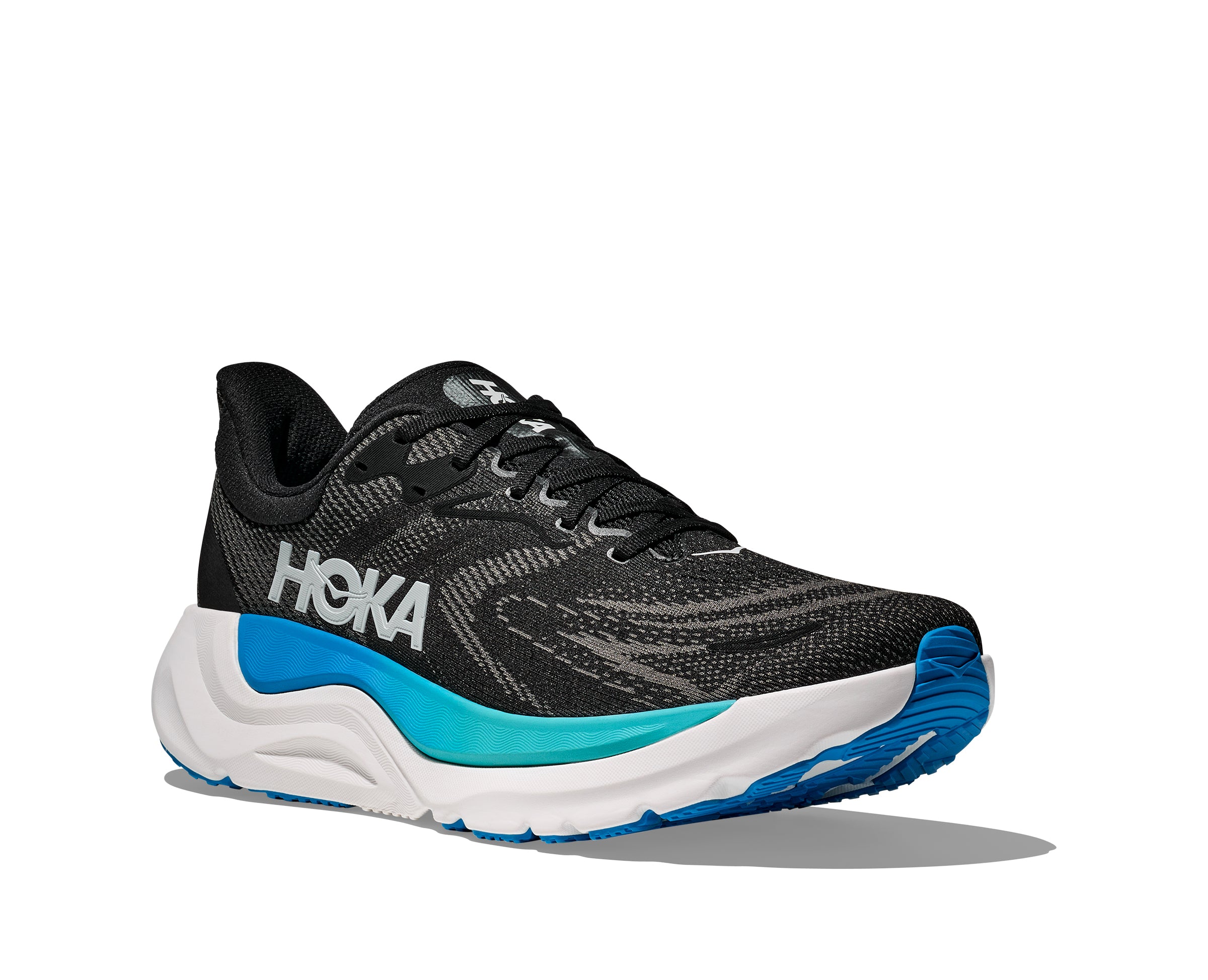Hoka Black/Skyward Blue Arahi 8 Wide Width Men's Running Shoes 1168710-BKSK