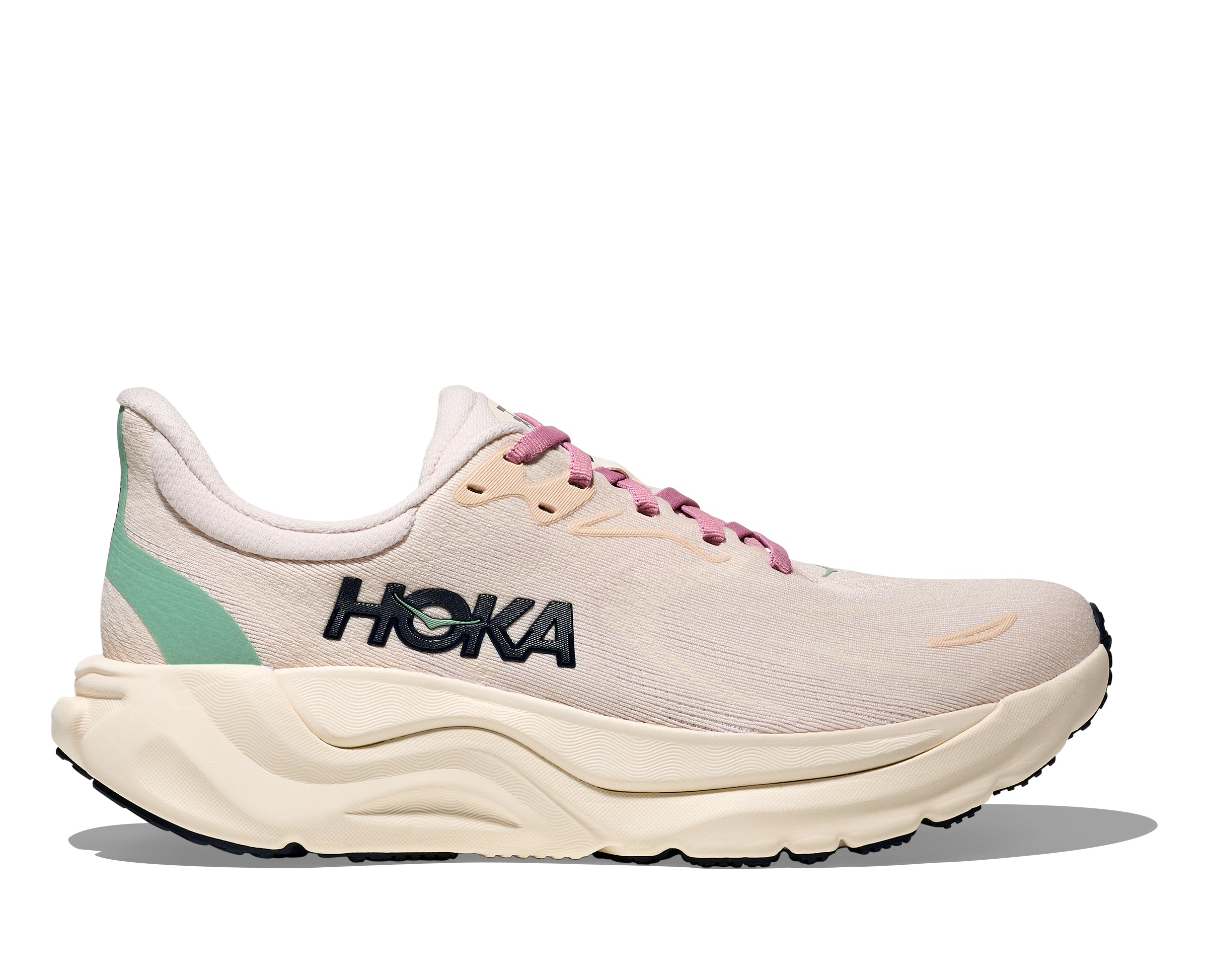 Hoka Rose Cream/Alabaster Arahi 8 Women's Wide Width Running Shoes 1168711-RCRM