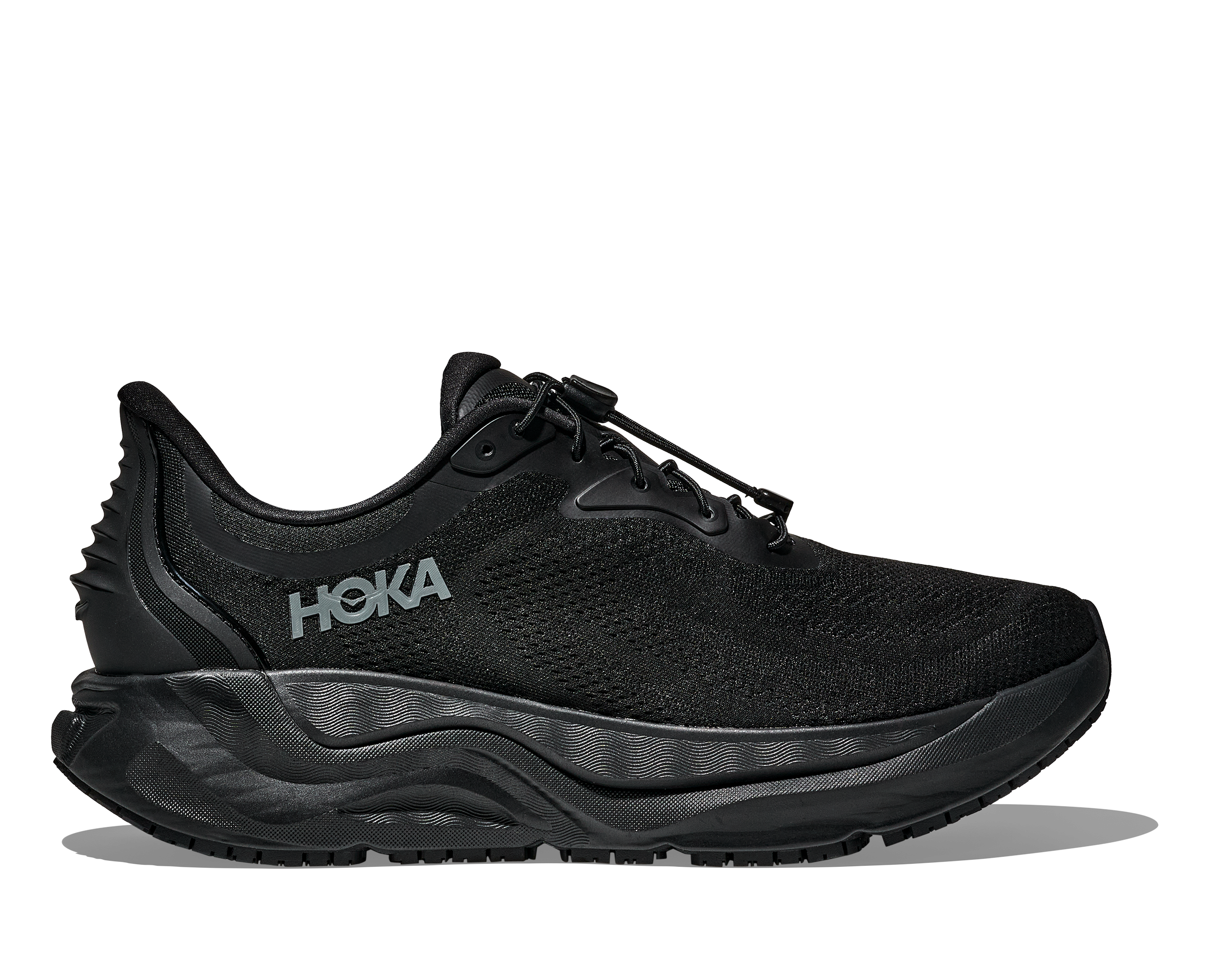 Hoka Black/Black Arahi SR Men's Slip Resistant Stabilty Work Shoes 1168712-BBLC