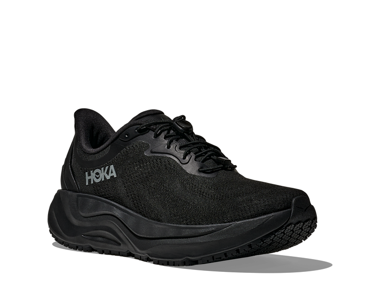 Hoka Black/Black Arahi SR Slip-Resistant Women's Stabilty Work Shoes 1