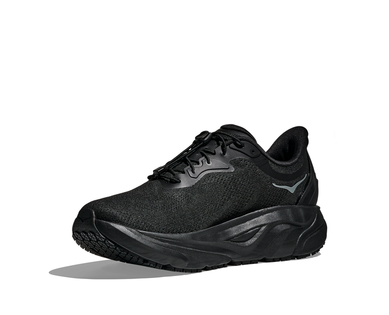 Hoka Black/Black Arahi SR Men's Wide Width Slip Resistant Work Shoes 1