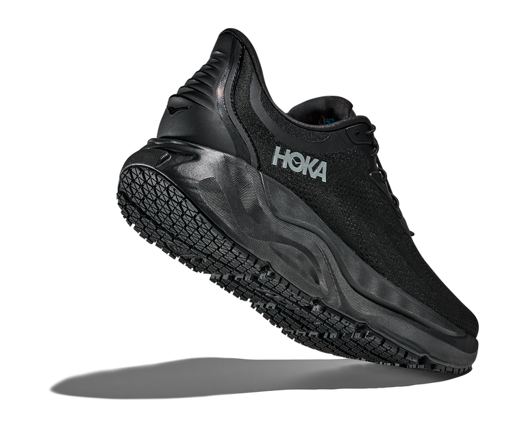 Hoka Black/Black Arahi SR Men's Wide Width Slip Resistant Work Shoes 1