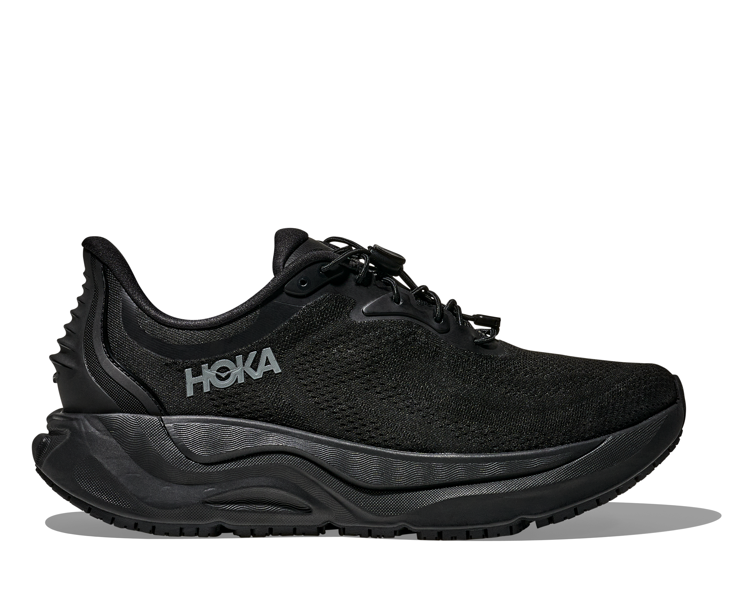 Hoka Black/Black Arahi SR Women's Wide Width Slip Resistant Stability Work Shoes 1168715-BBLC