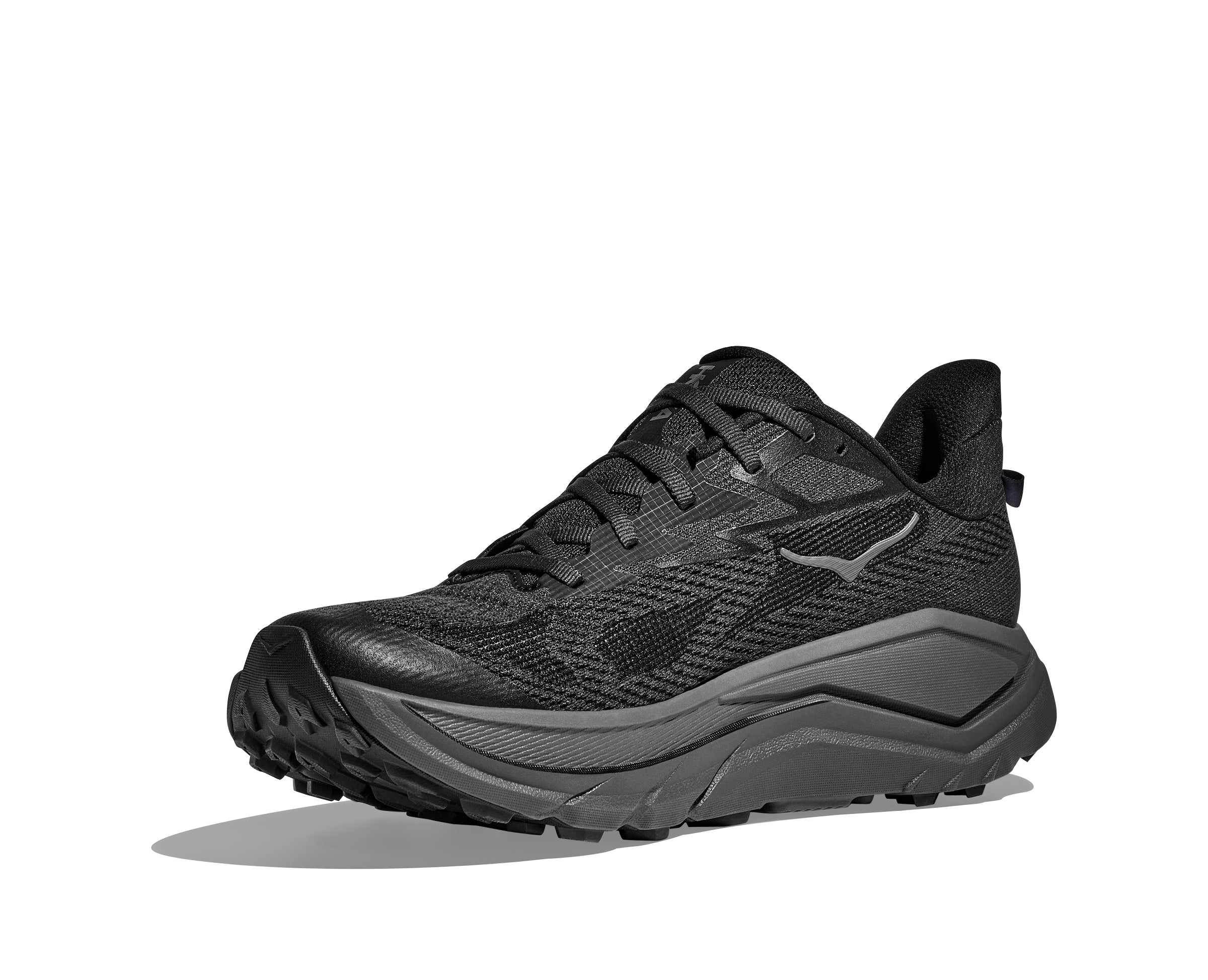 Hoka Black/Outer Orbit Challenger 8 Wide Width Men's Trail Running Sho