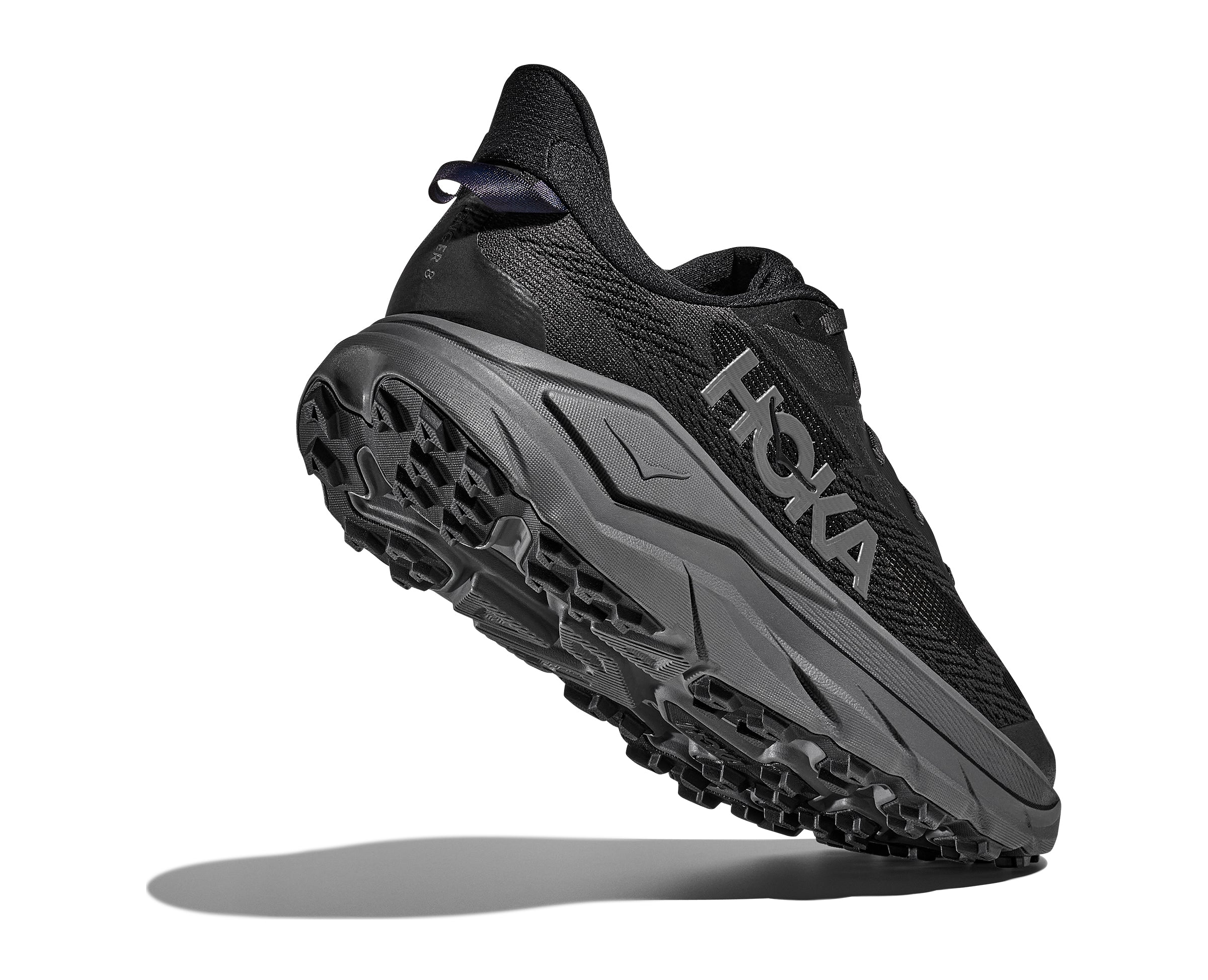 アウトレット2bottles Hoka Black/Outer Orbit Challenger 8 Wide Width Men's Trail Running Sho