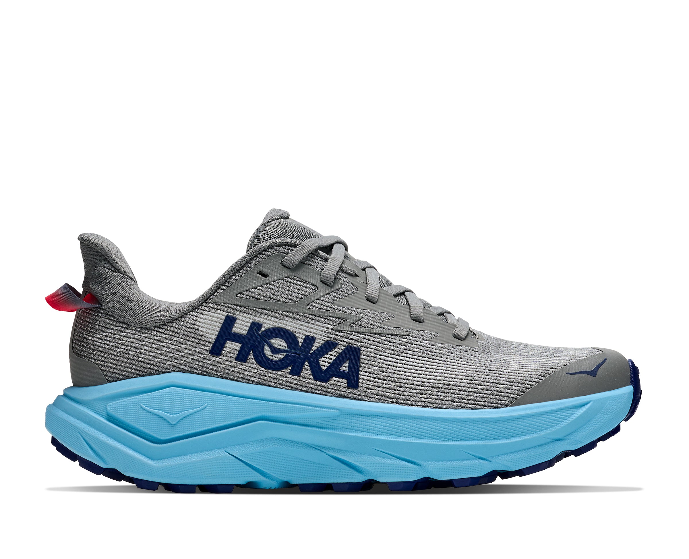 Hoka Galactic Grey/Soaring Blue Challenger 8 Women's Trail Running Shoes 1168717-GYSR