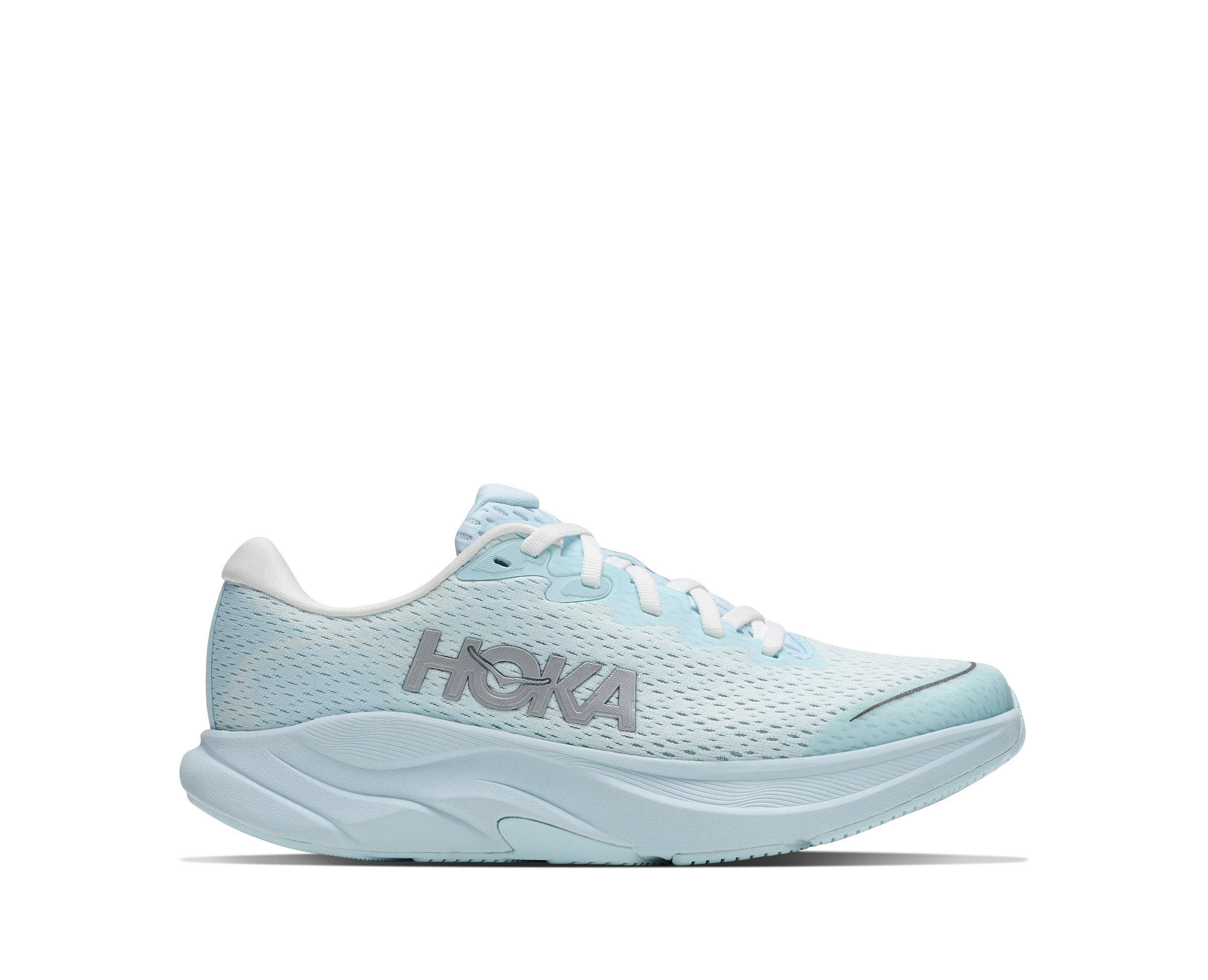 Hoka Glimmering Blue/Silver Y  Rincon 4 Big Kids Athletic Shoes 1168874-GBLS