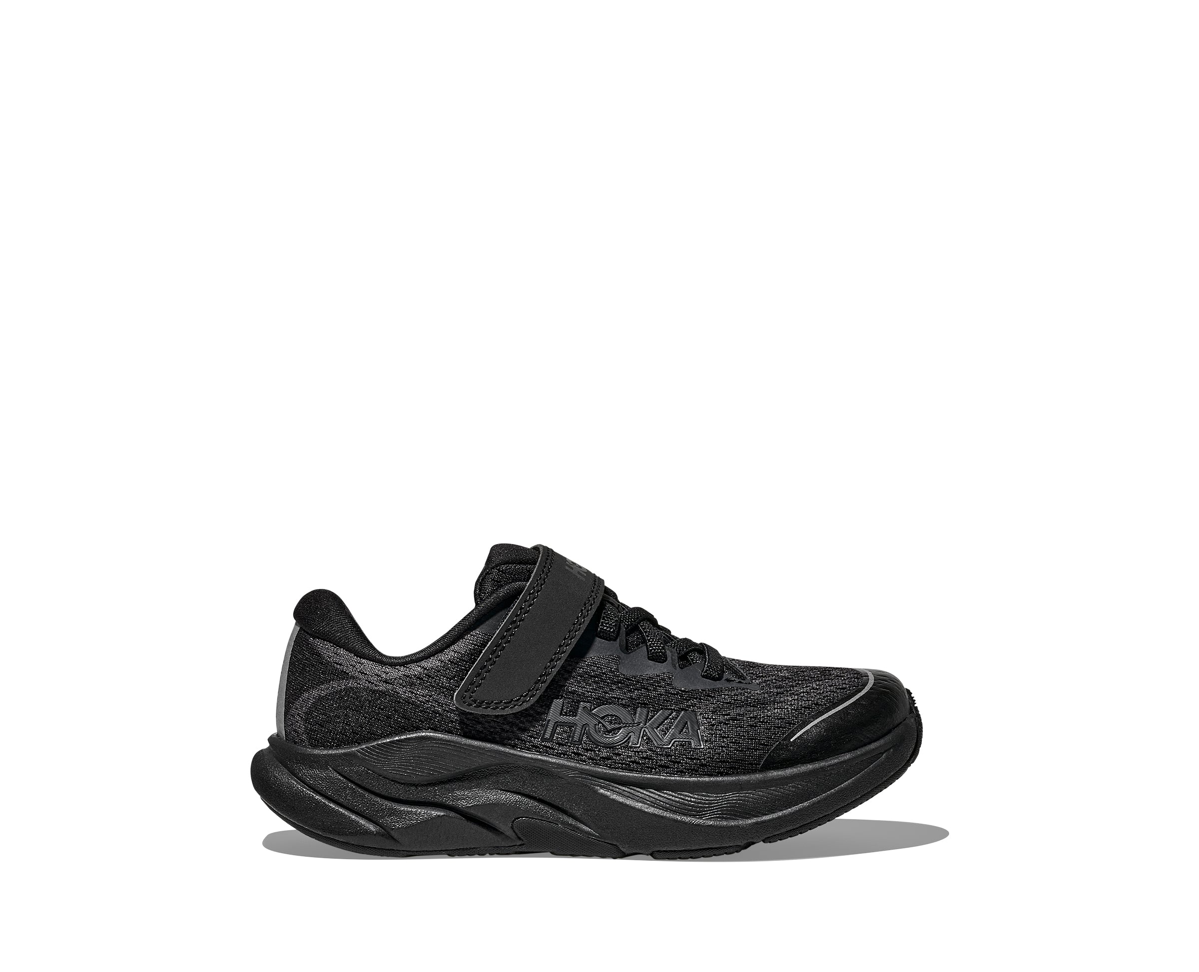 Hoka Black/Black K Rincon 4 Little Kids Athletic Shoes 1168875-BBLC
