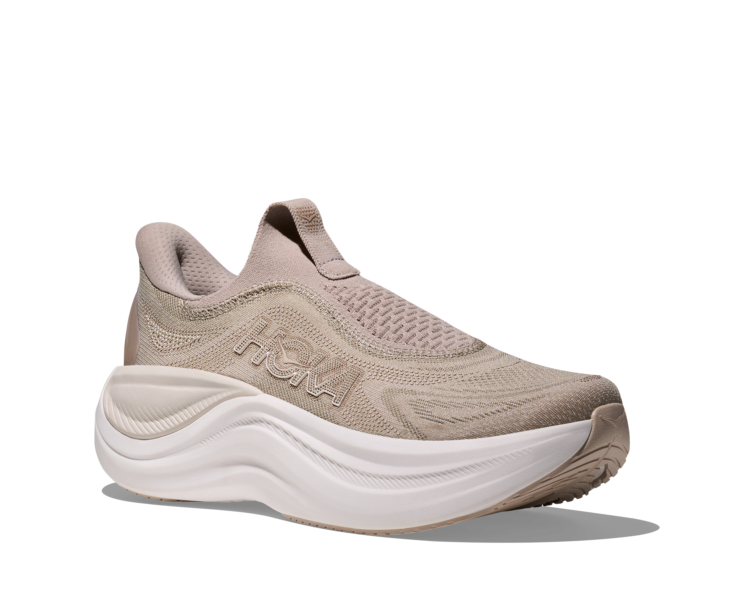 Hoka Putty/White Skyward Laceless Women's Active Recovery Shoe 1168877-PKW