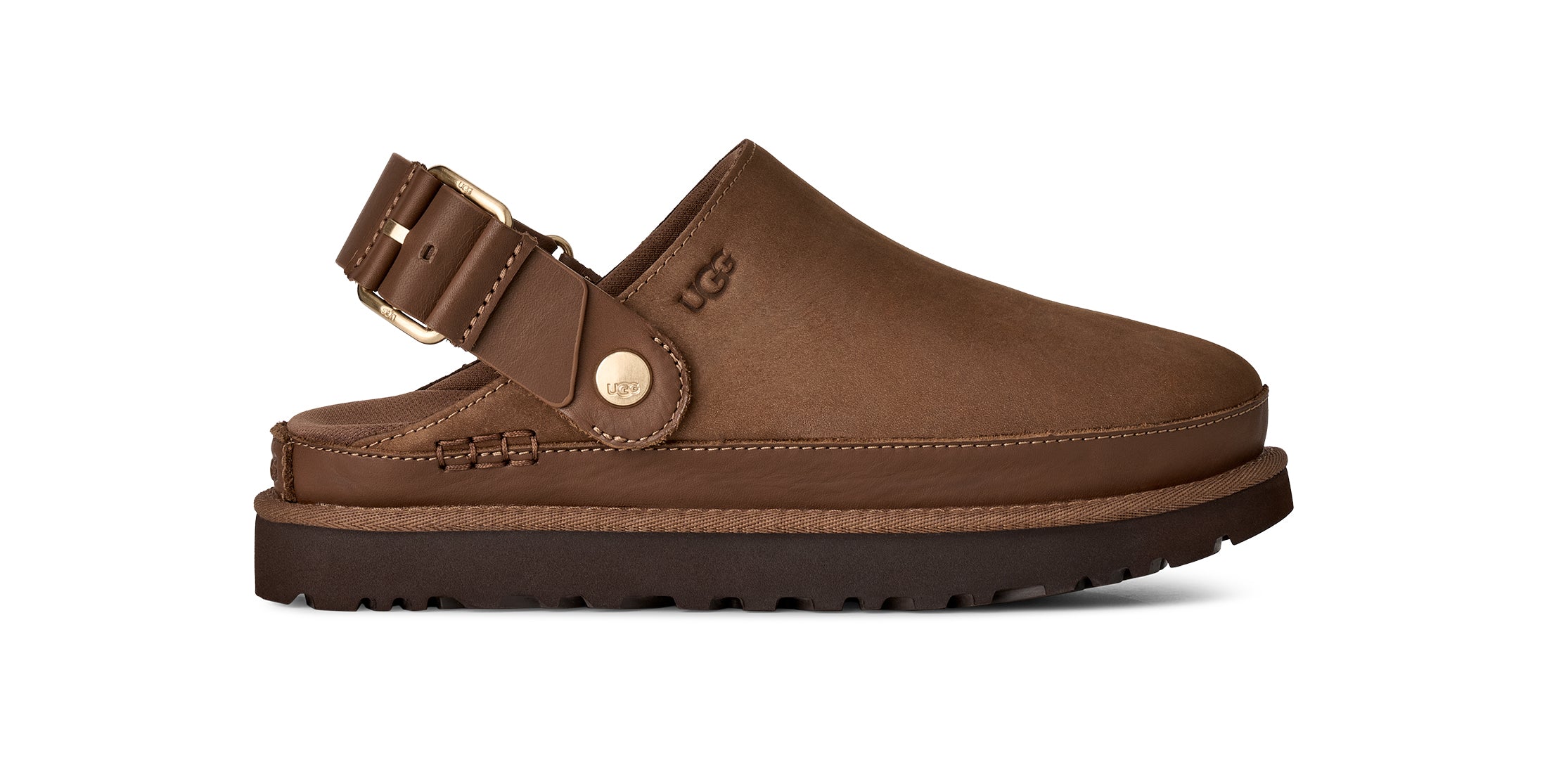 Ugg Dark Chestnut Goldenstar Villa Women's Clog Shoes 1169590-DKC