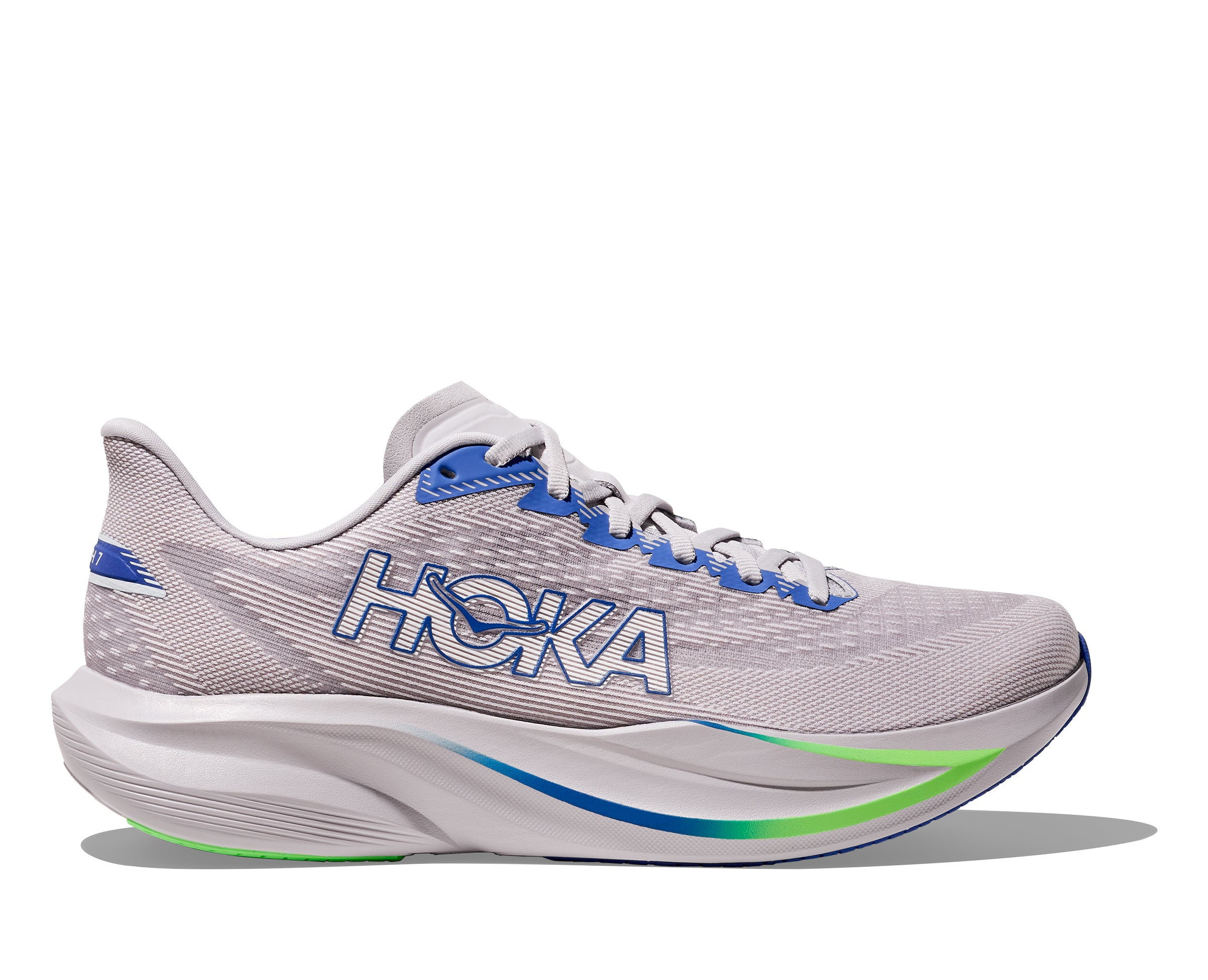 Hoka Ash Grey/Cobalt Blue Mach 7 Men's Running Shoes 1171904-AYCB