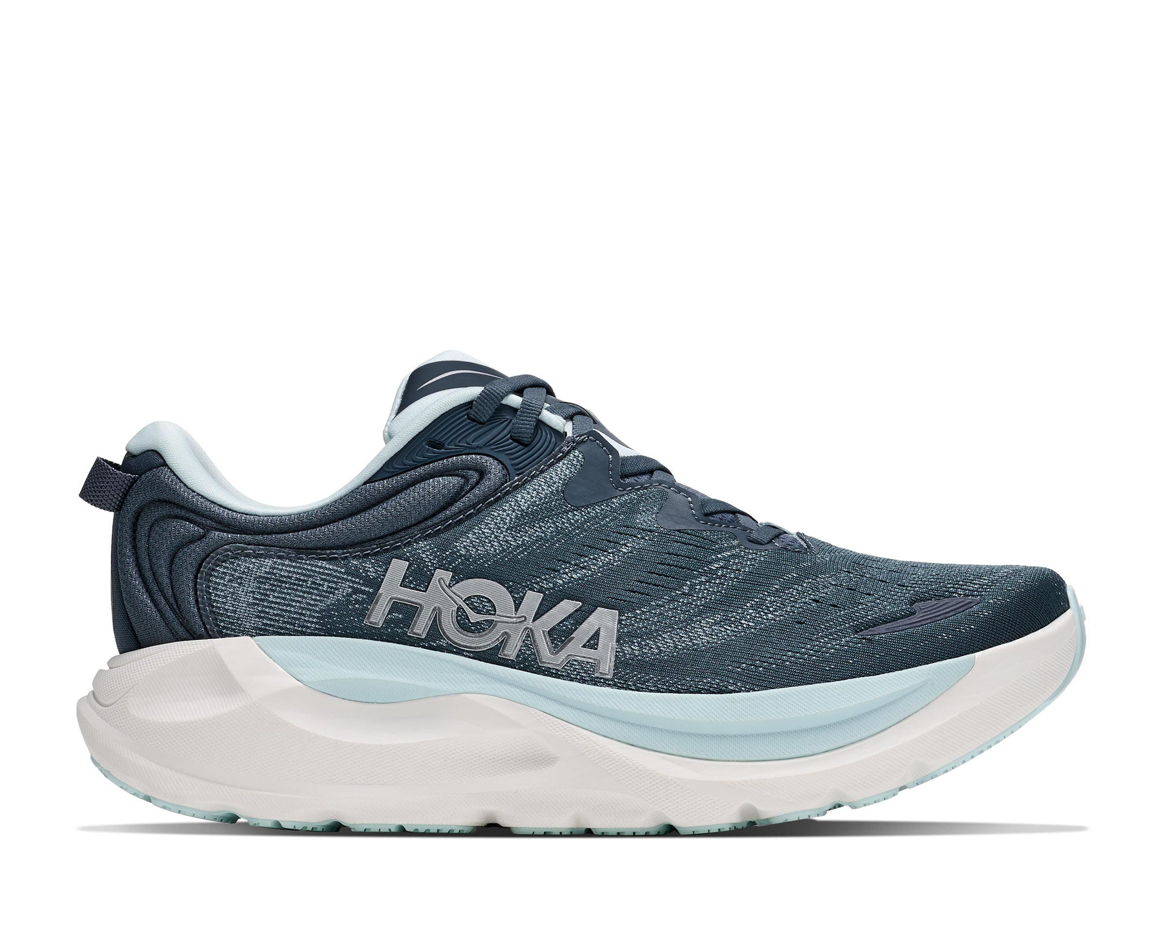 Hoka Faded Navy/Glimmering Blue Gaviota 6 Women's Running Shoes 1171933-FYGL