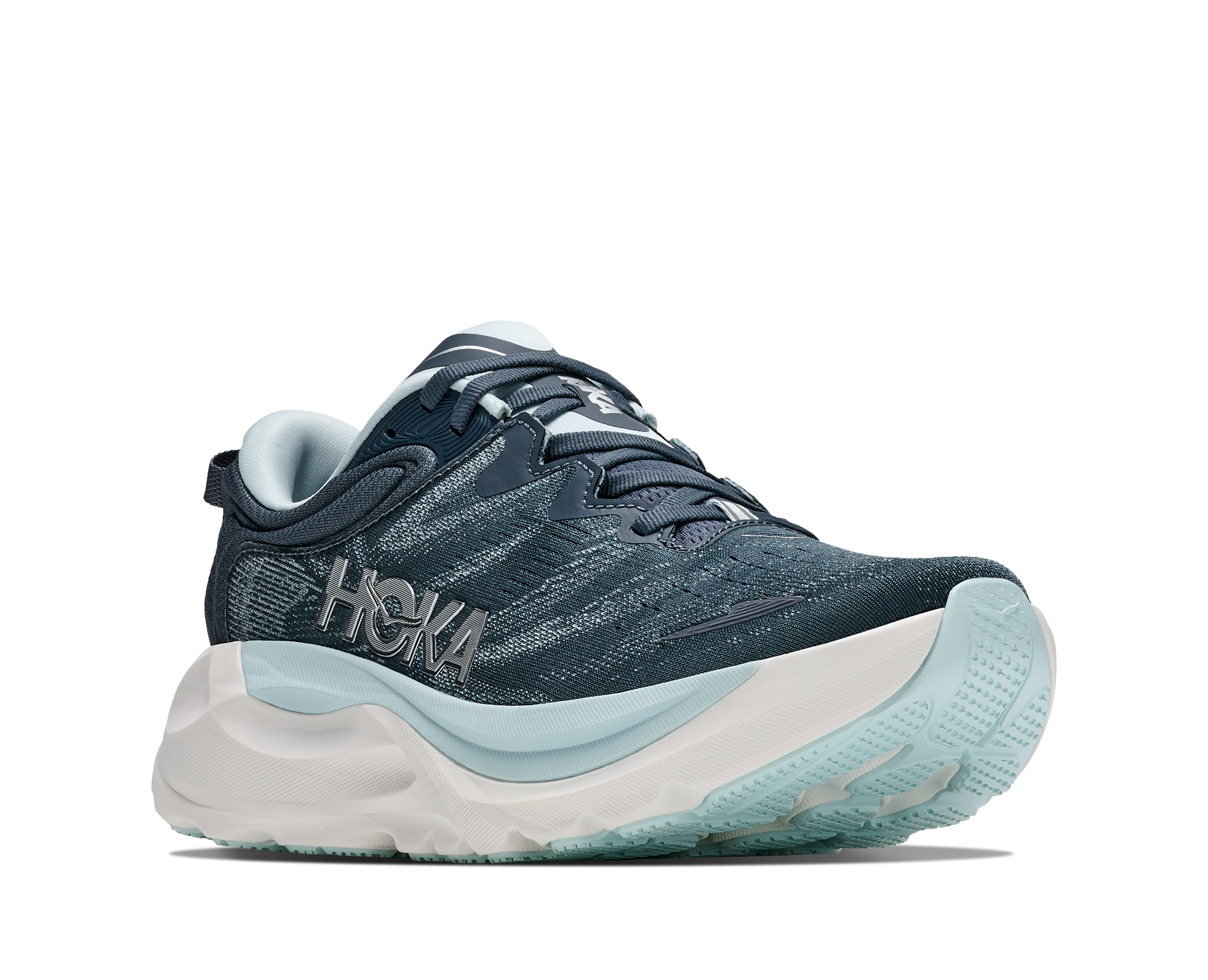 Hoka Faded Navy/Glimmering Blue Gaviota 6 Women's Wide Athletic Shoes 1171935
