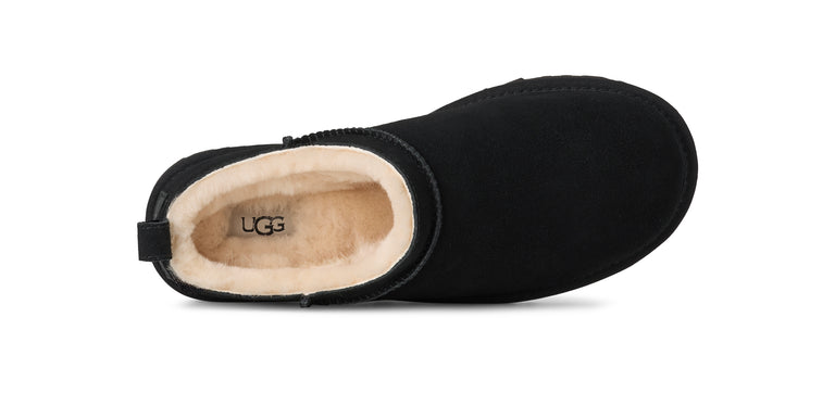 UGG Women\'s Classic Micro Suede Boots - Black Womens UGG® Classic Micro Boot - Black | Journeys main image 3