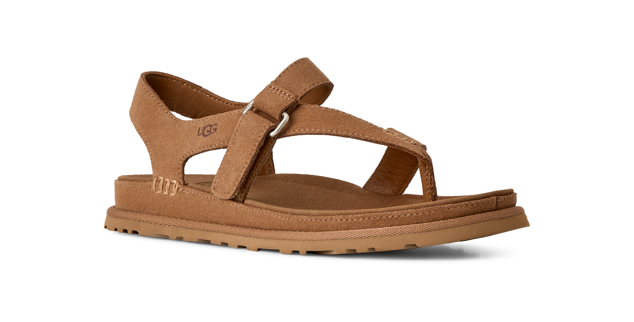 UGG Chestnut GoldenGaze Women's Toe Post Sandals 1175134