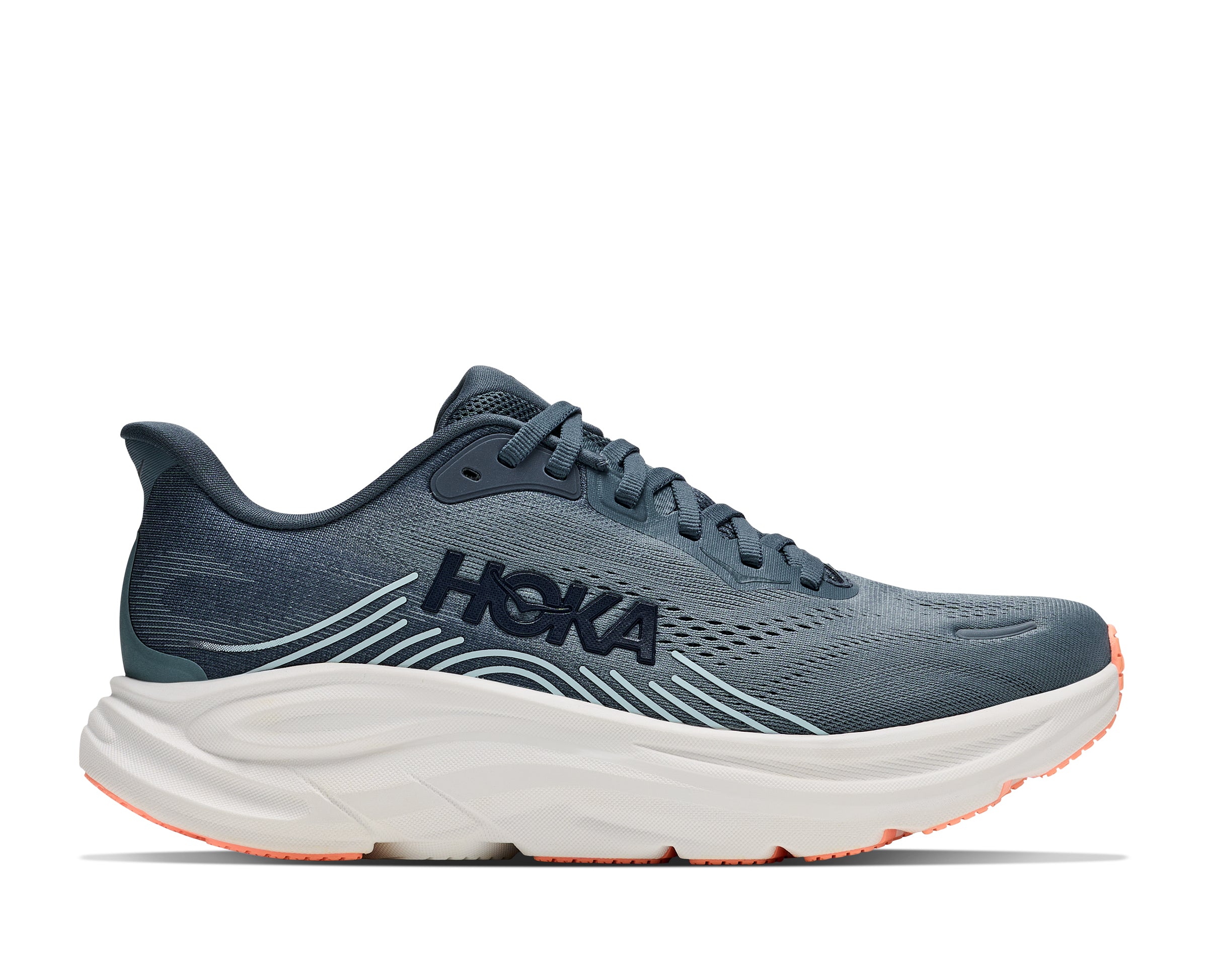 Hoka Faded Navy/Glimmering Blue Clifton 11 Women's Running Shoes 1176573-FYGL