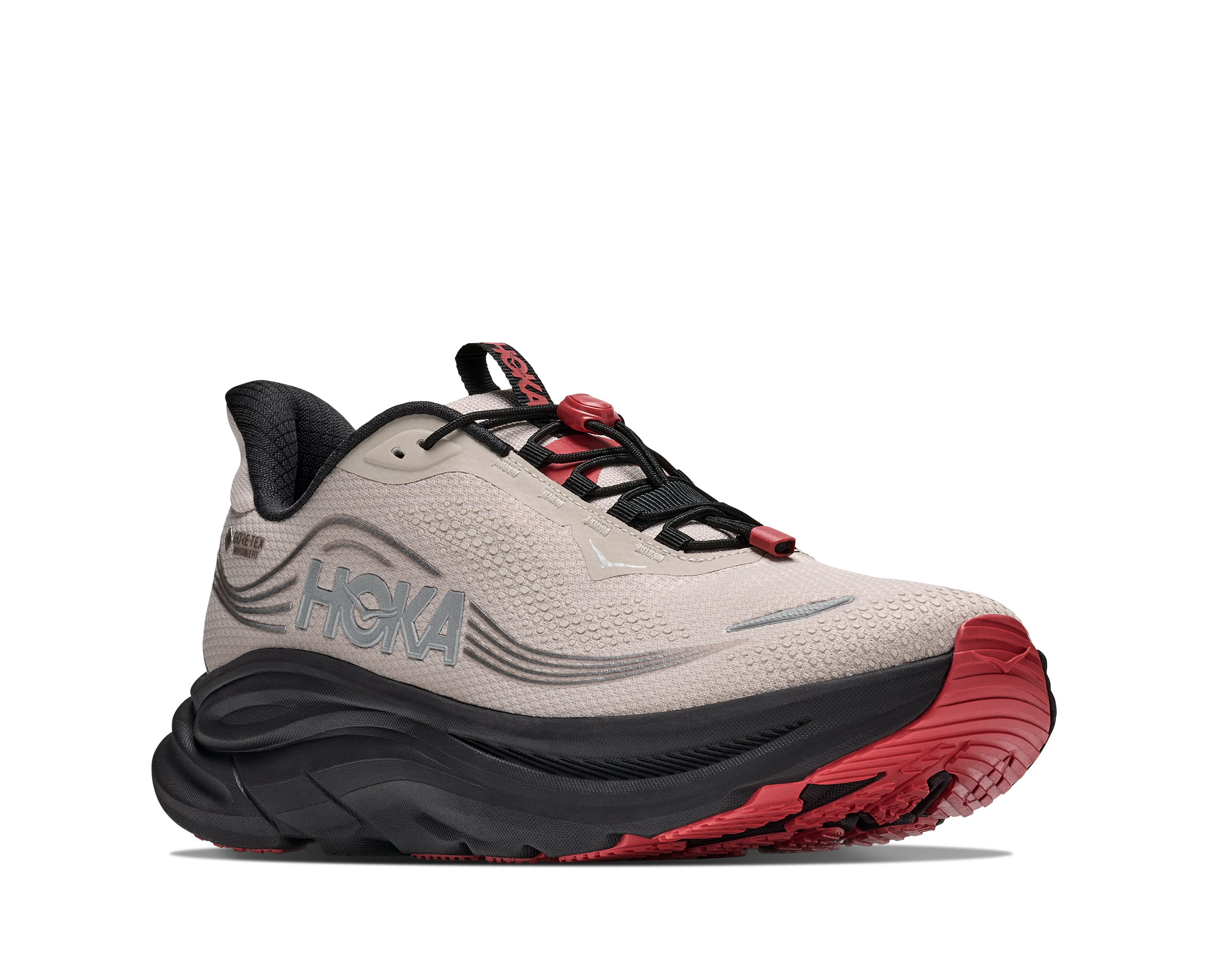 Hoka River Rock Grey/Carbon Black Clifton 11 GTX Men's Running Shoes 1176574