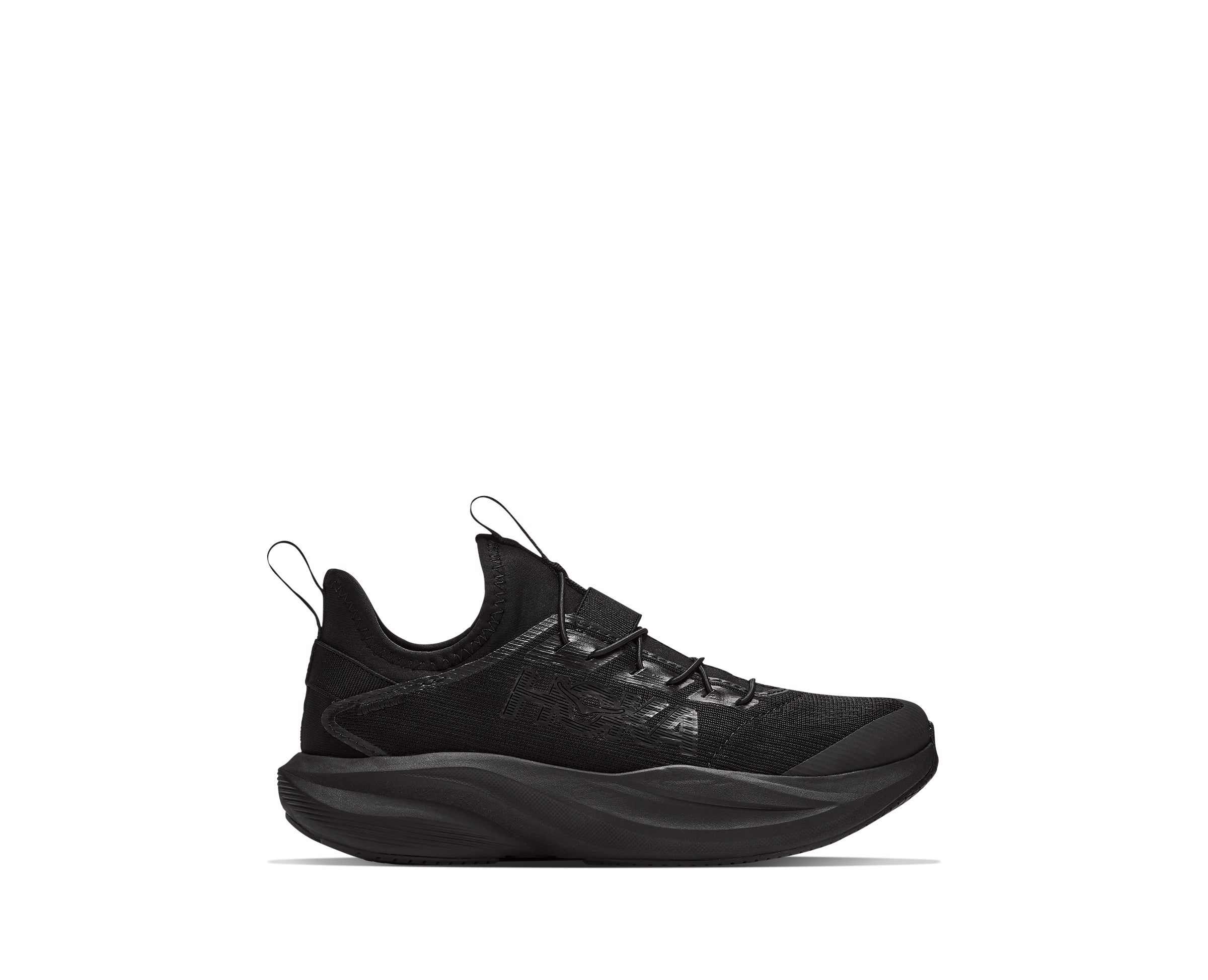 Hoka Black/Black K Mach 7 Little Kids Athletic Shoes 1176591-BBLC