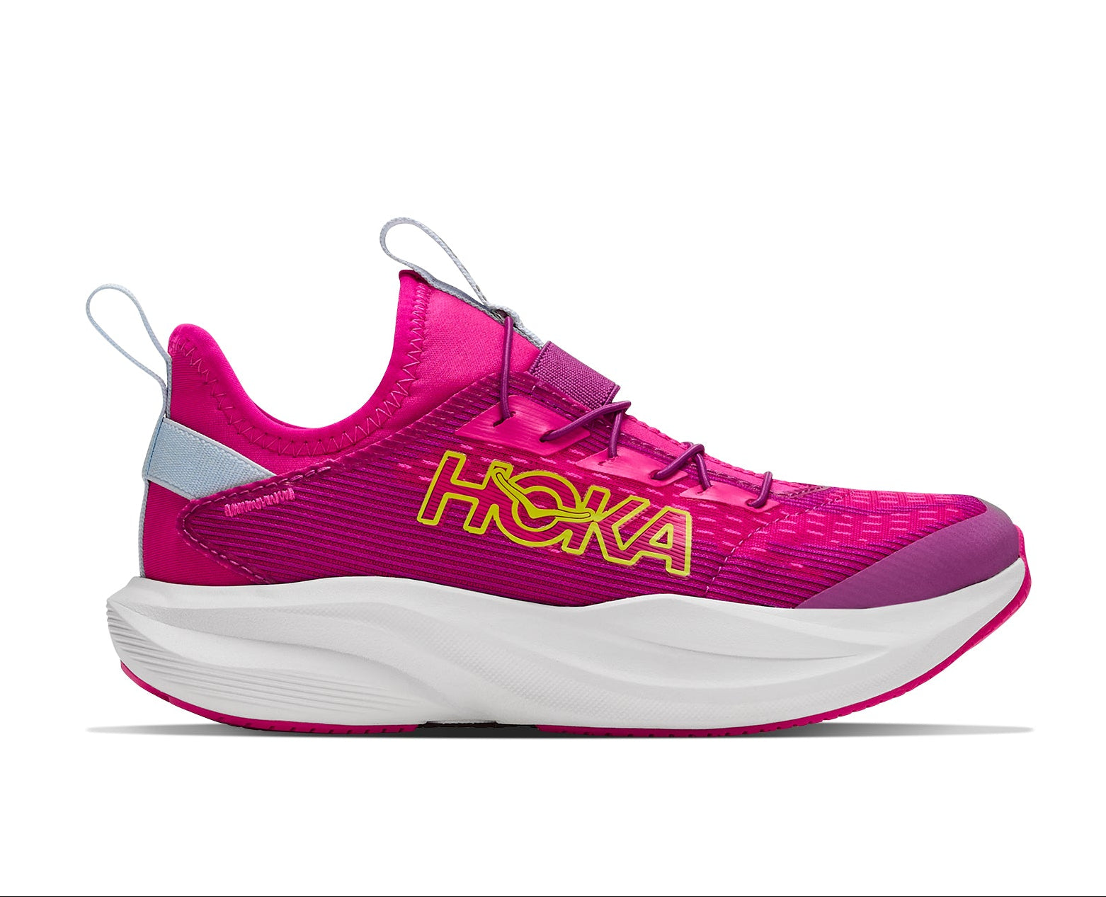 Hoka Fuchsia/Neo Dragonfuit K Mach 7 Little Kids Athletic Shoes 1176591-FDR