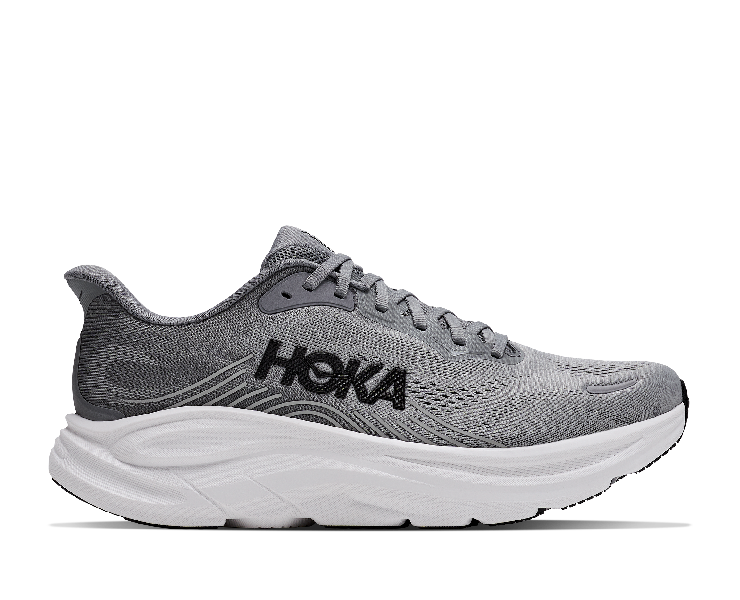 Hoka Galactic Grey/Stellar Grey Clifton 11 Men's Wide Width Training Shoes 1177538-GCTC