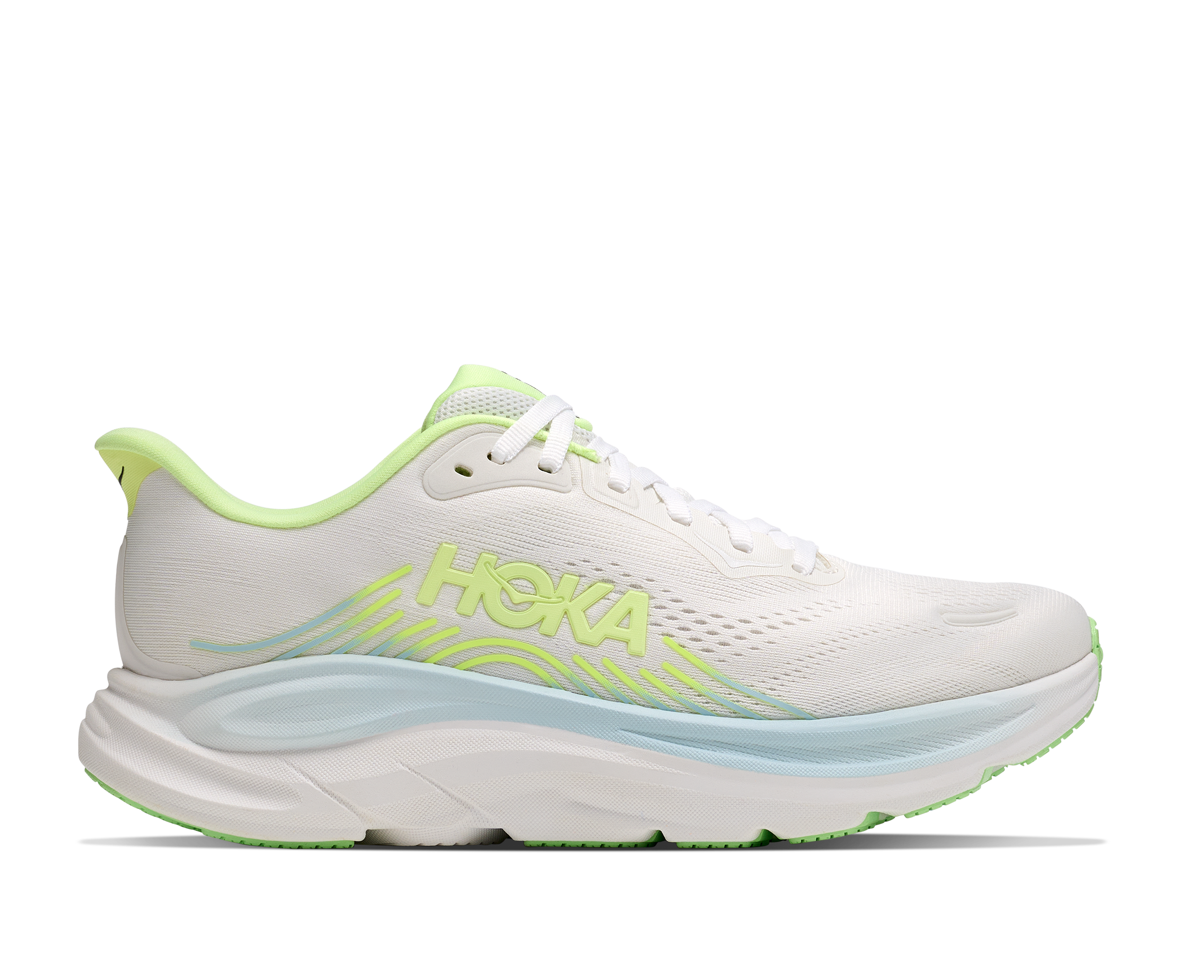 Hoka Frost/Neon Yuzu Clifton 11 Wide Width Women's Training Shoes 1177539-FYZ